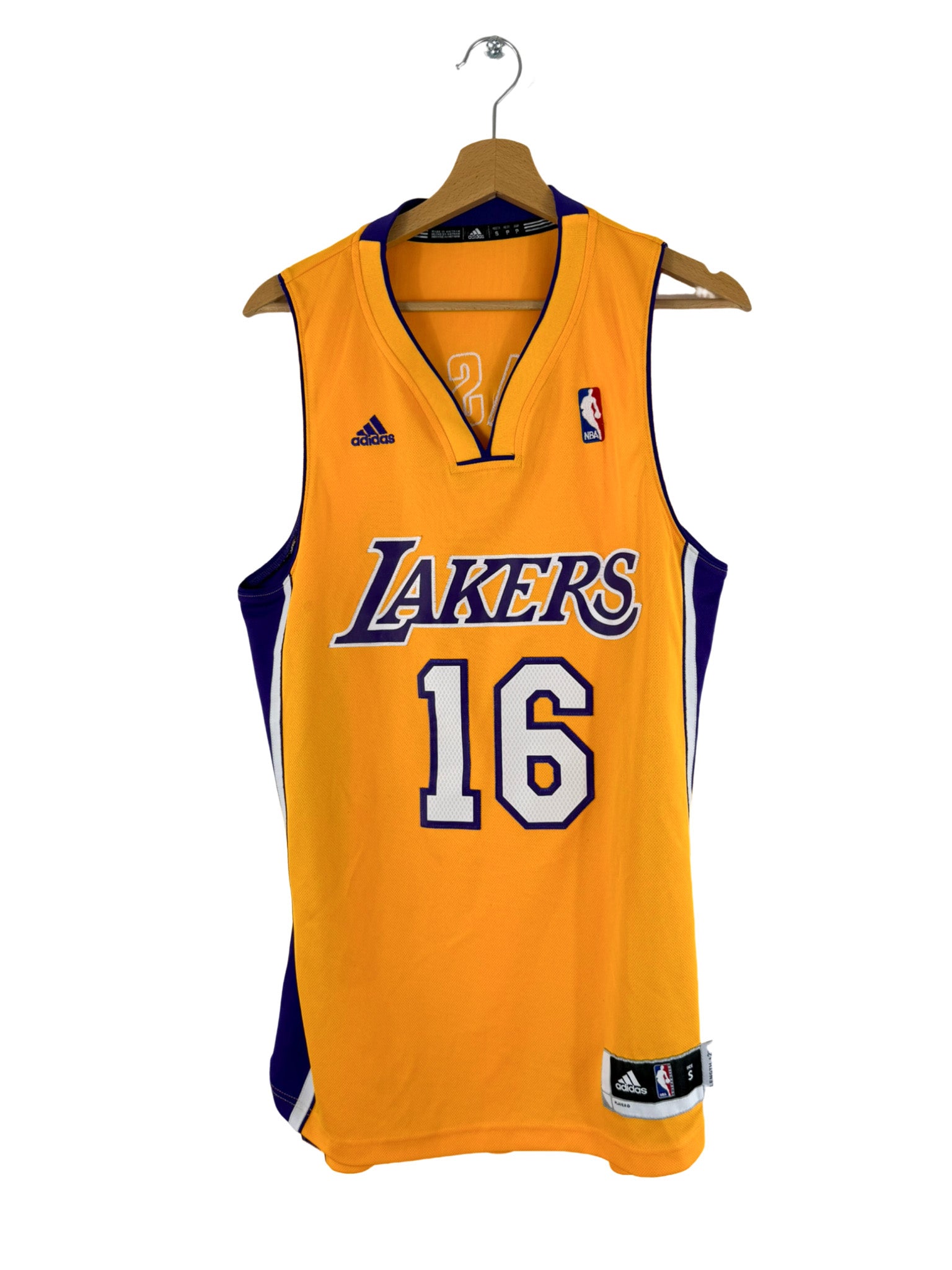 2010/2014 - Los Angeles Lakers home basketball jersey [#16 Gasol