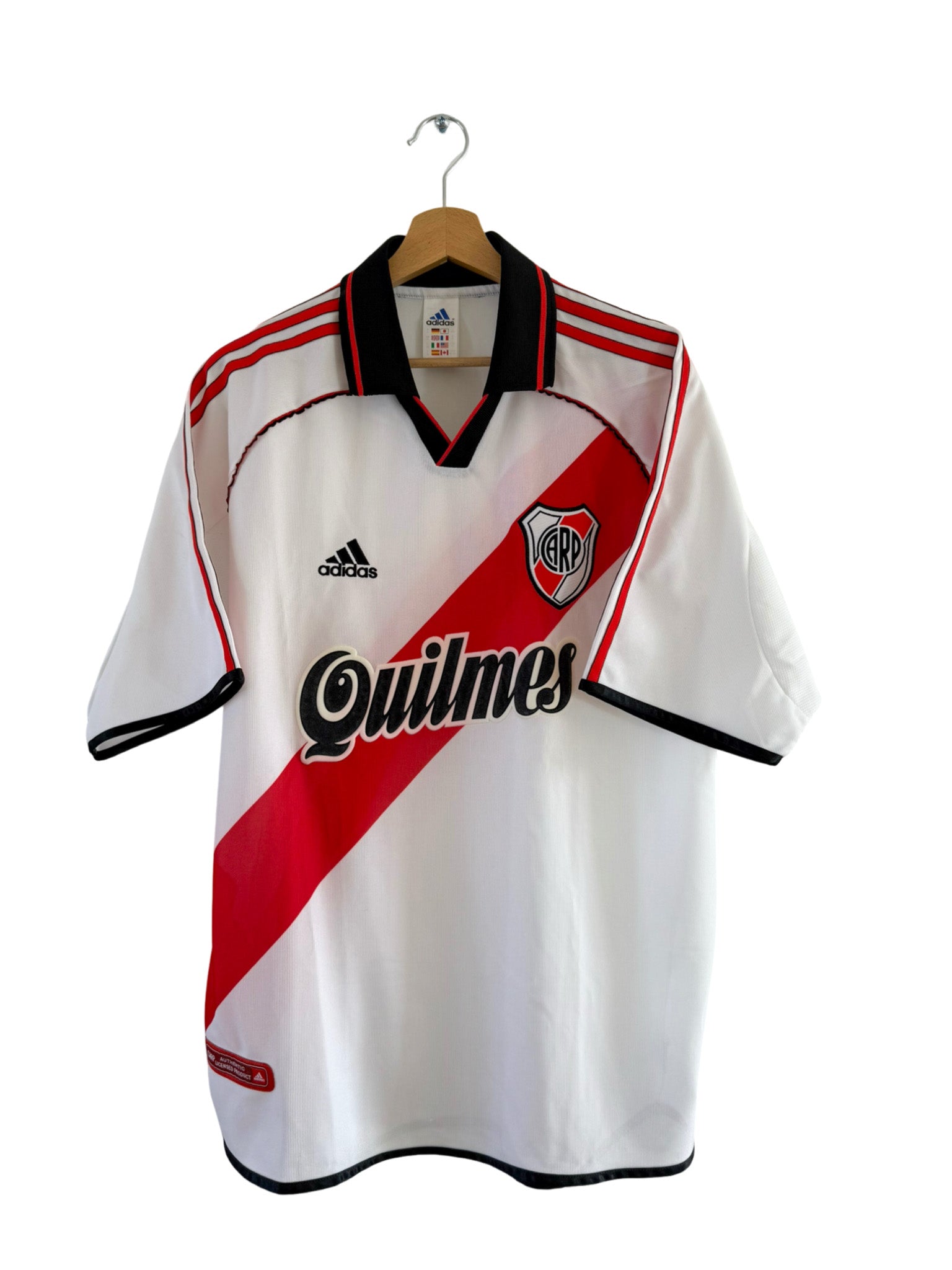 2000/2001 - River Plate Home Shirt Adidas - XL