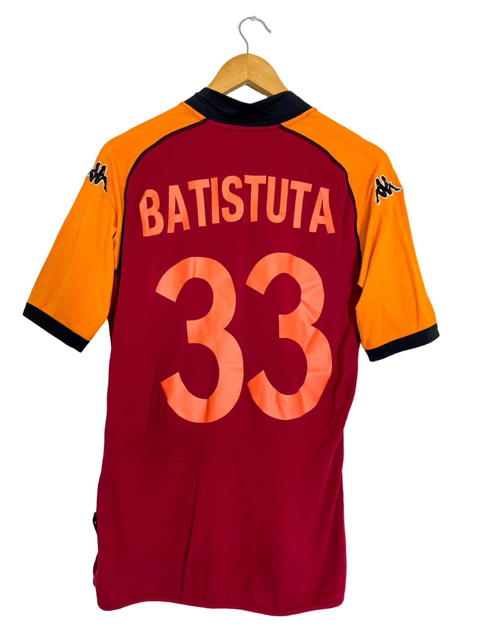 2002/2003 – AS Roma home shirt [#33 Batistuta] - L – Vista