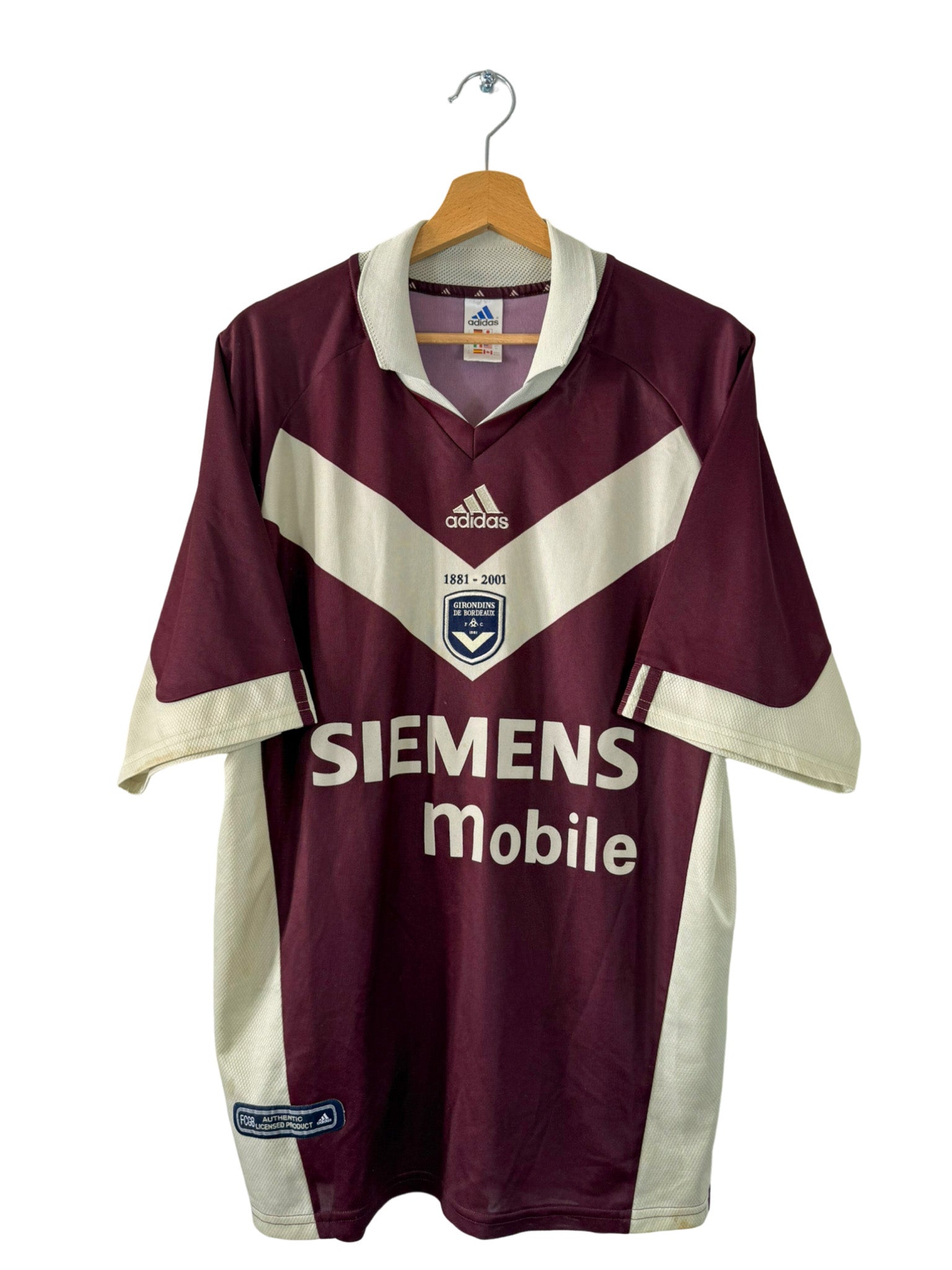 2001/2002 - Bordeaux Adidas Jersey - XL