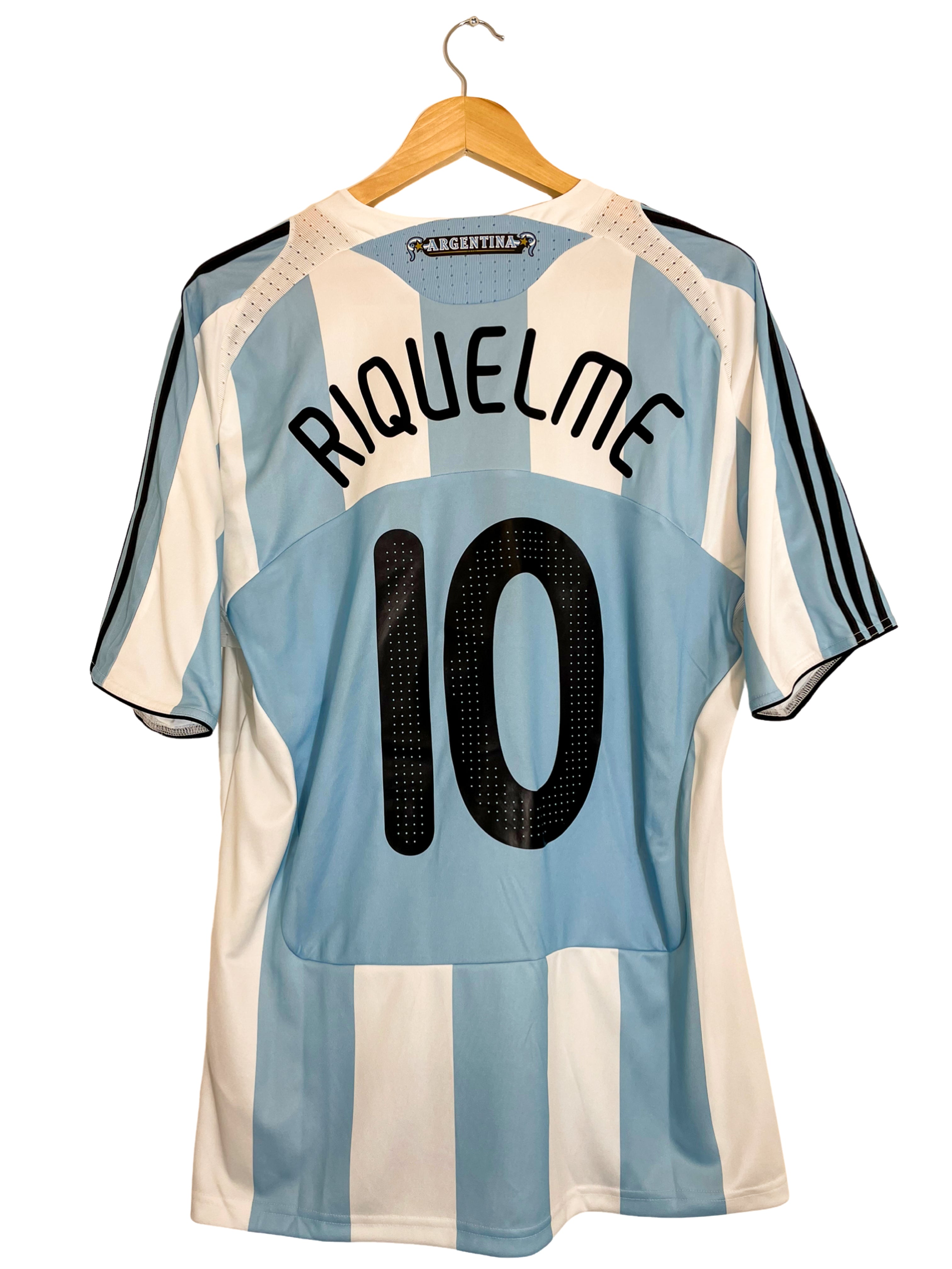 2008/2009 – Argentina home shirt [#10 RIQUELME] - L – Vista