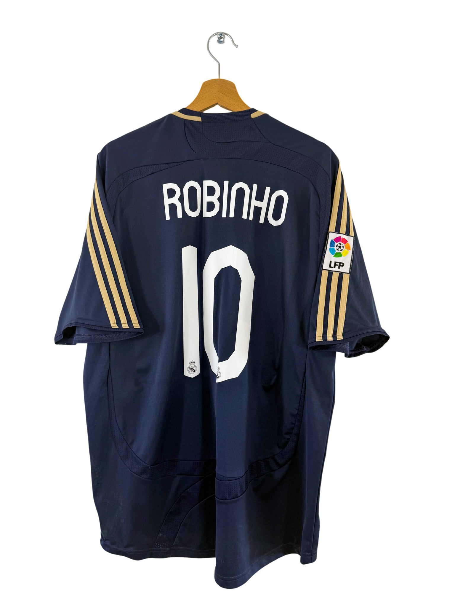 2007/2008 Real Madrid Away Shirt [#10 Robinho] Adidas XL