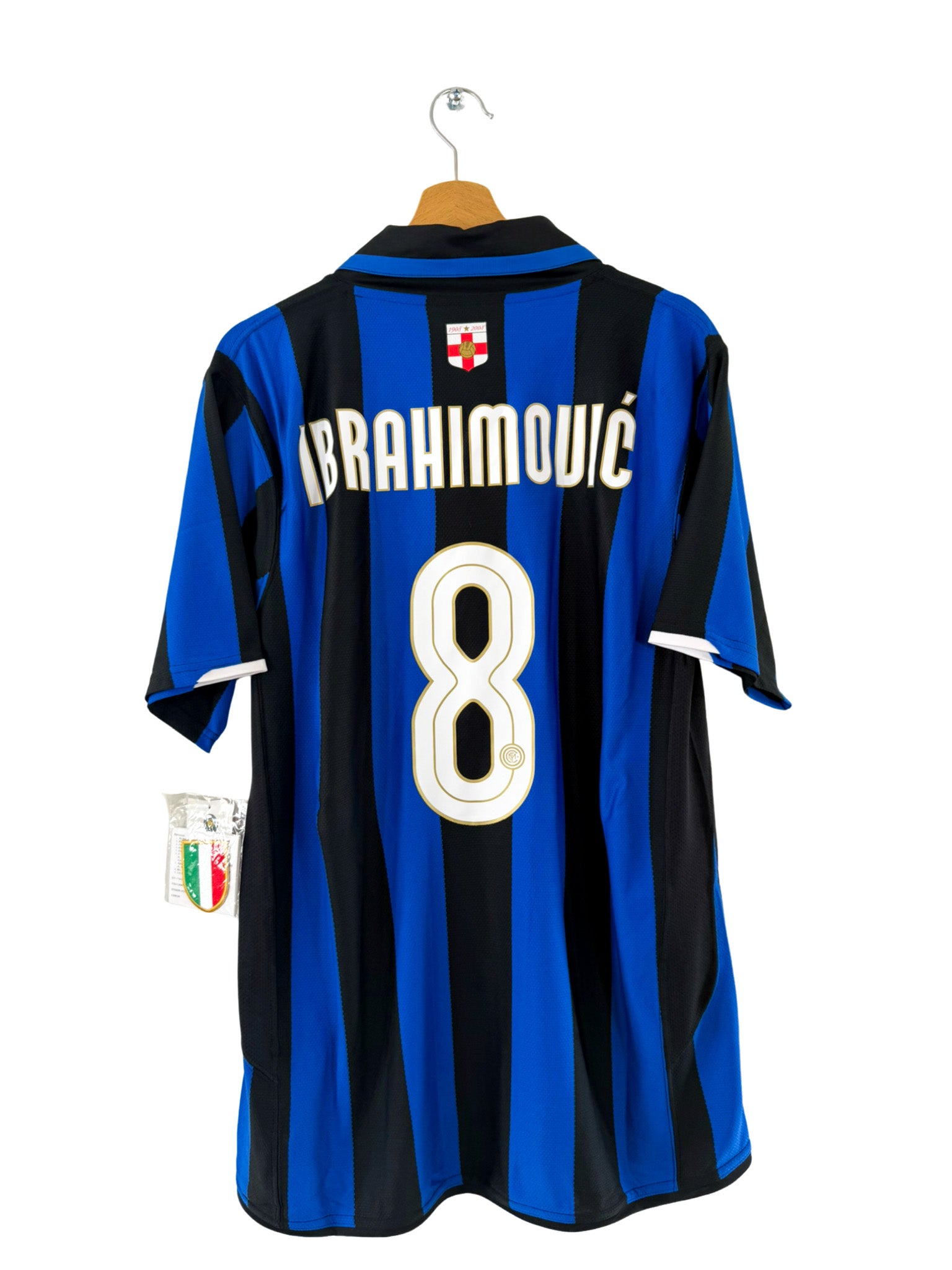 Nike インテル・ミラン IBRAHIMOVIĆ 8番シャツ 2007/2008 - Inter Milan home shirt [Ibrahimović 8] *New* - L