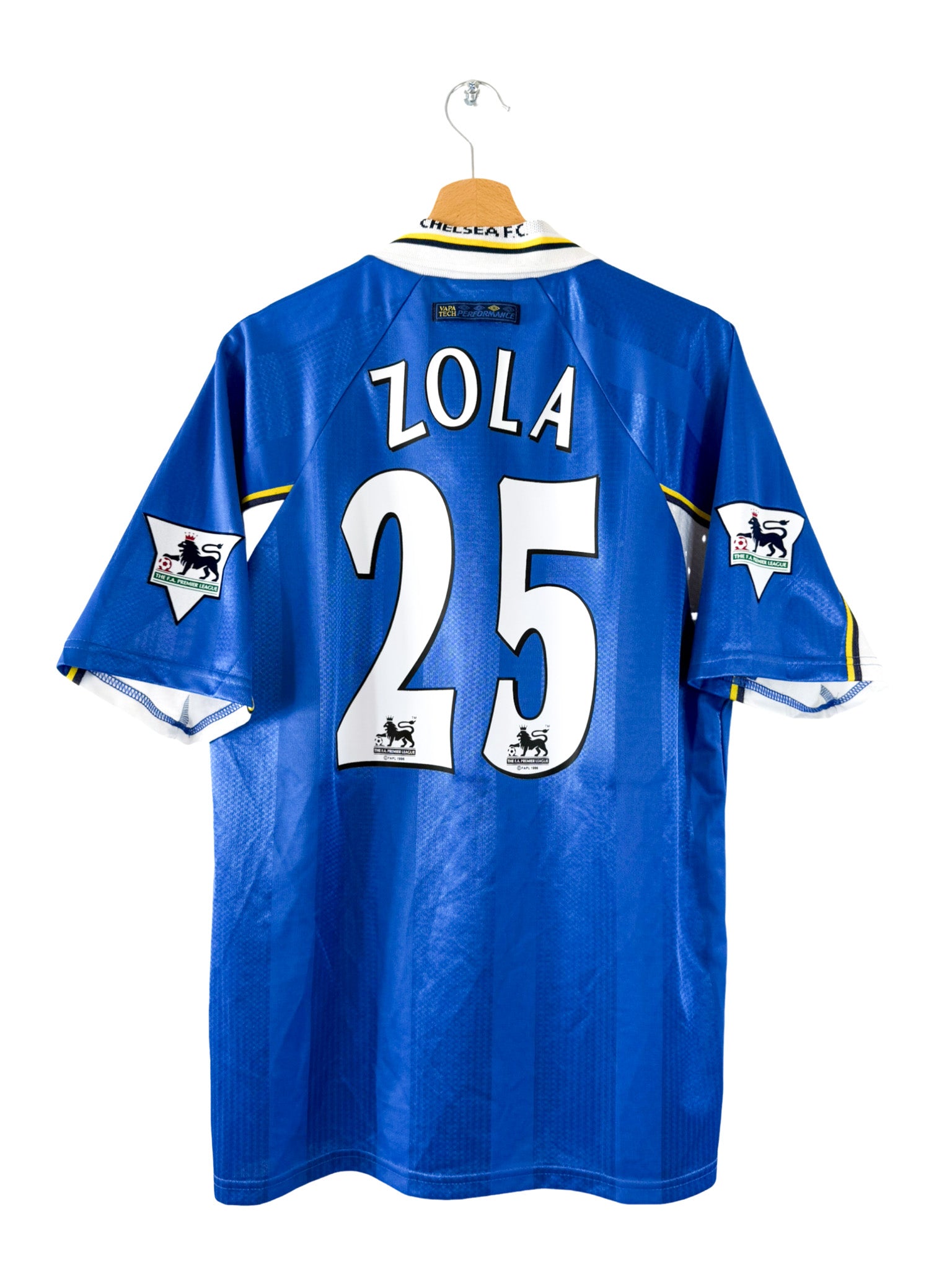 1997/1999 - Chelsea home shirt [#25 Zola] - L – Vista football shop