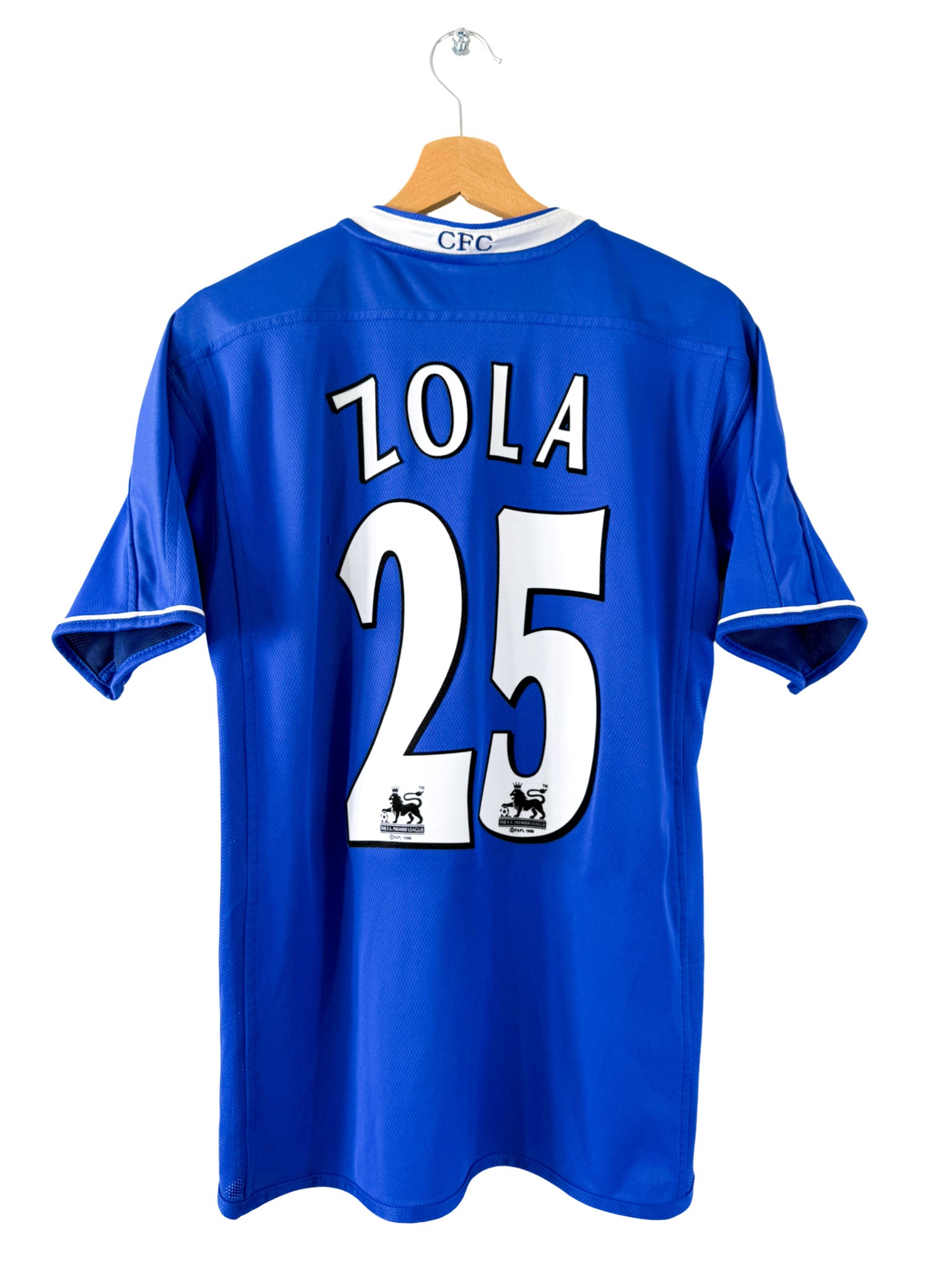 2002/2003 - Chelsea home shirt [#25 ZOLA] - S – Vista football shop