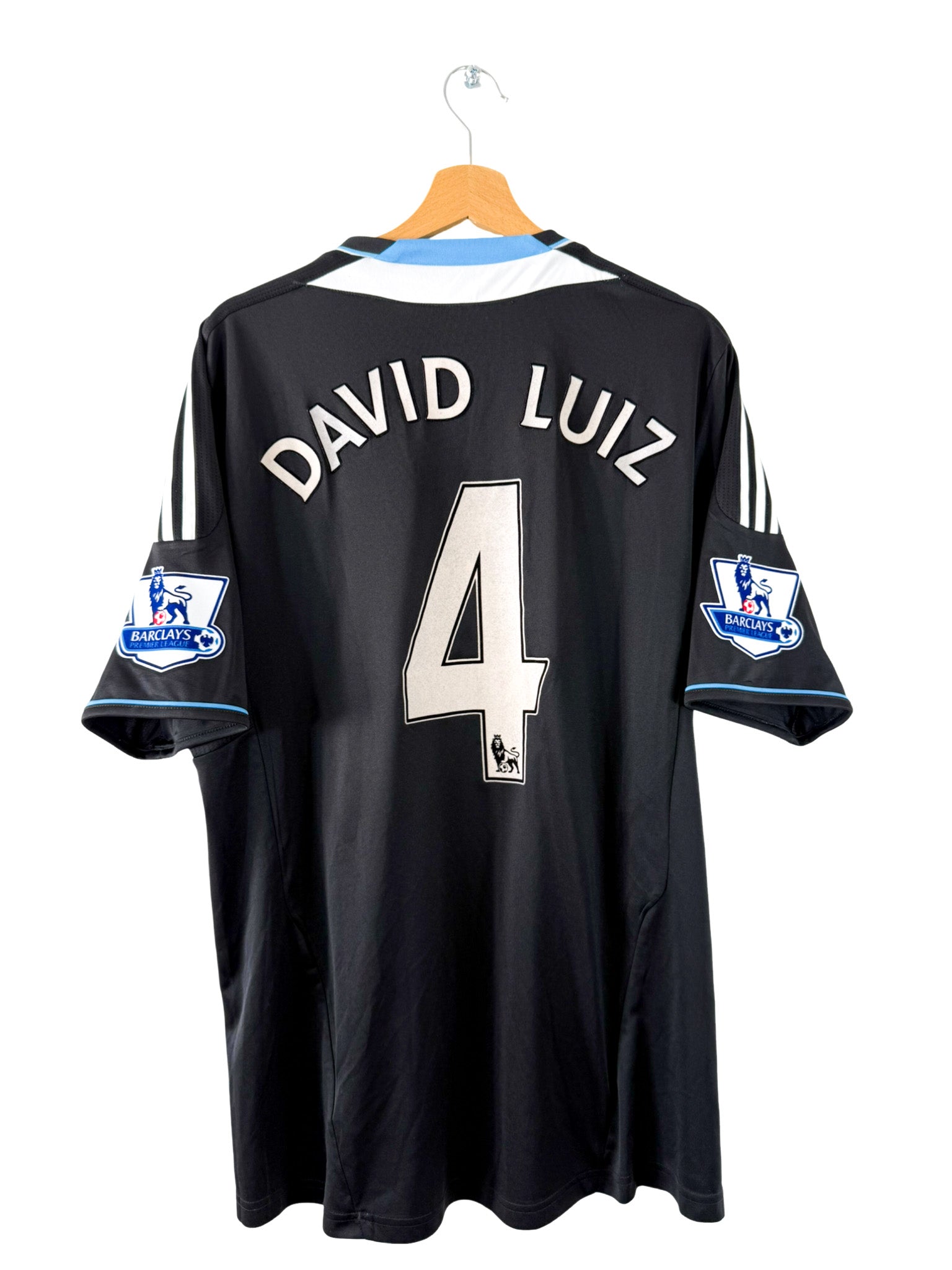 Chelsea FC David Luiz #4 ユニフォーム 2011/2012 - Chelsea Away Shirt [#4 DAVID LUIZ] - L – Vista