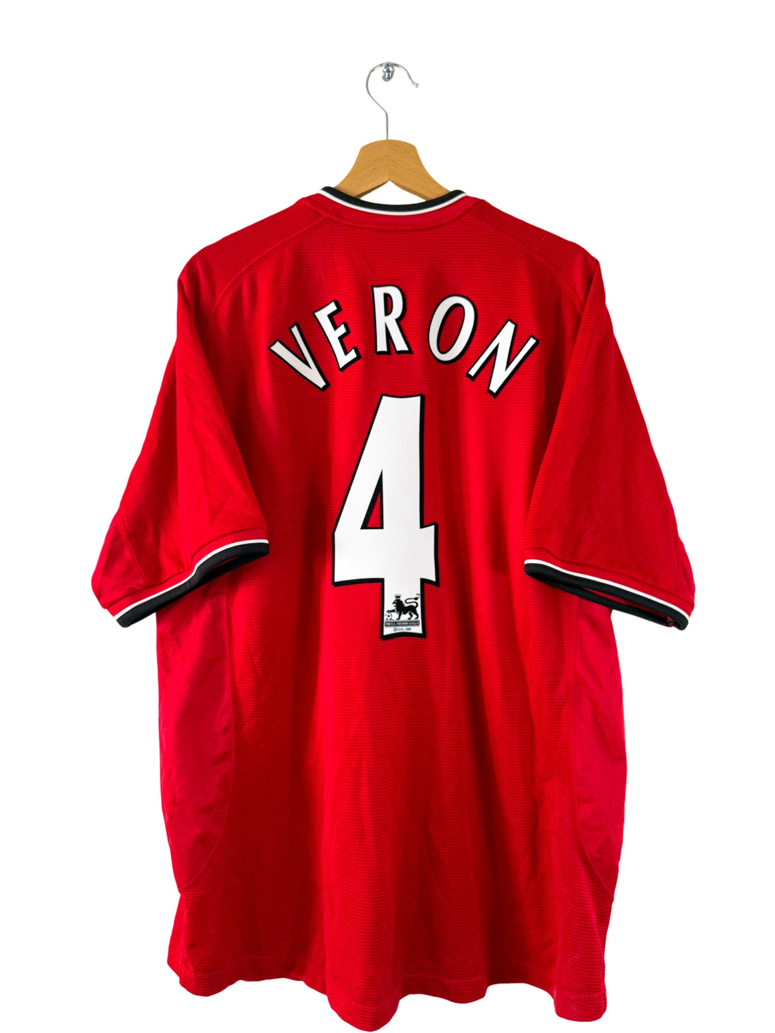 2002/2003 - Manchester United home jersey [#4 Veron] - XL – Vista