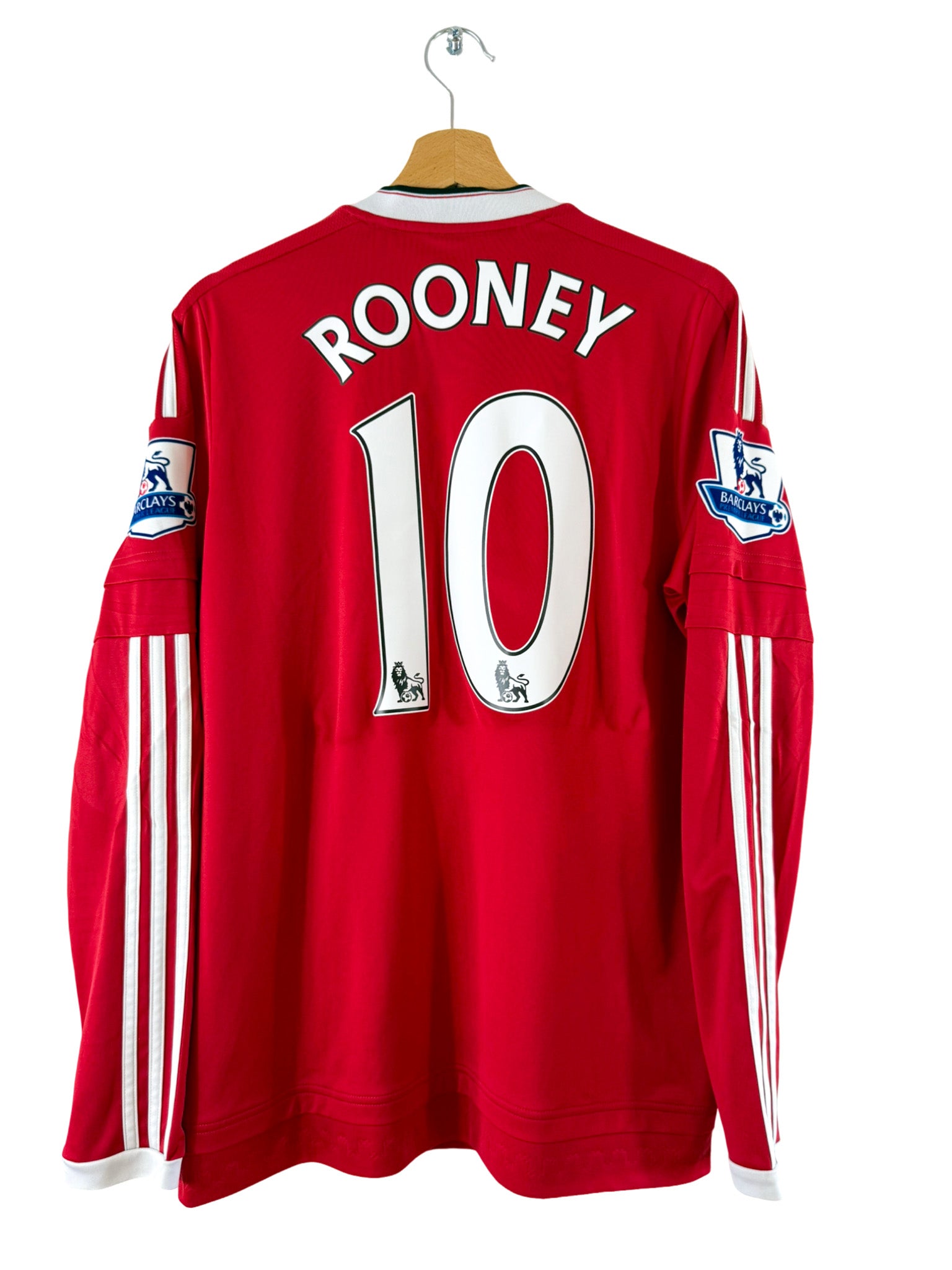 2015/2016 Manchester United Home Shirt [#10 Rooney] Adidas *Long Sle