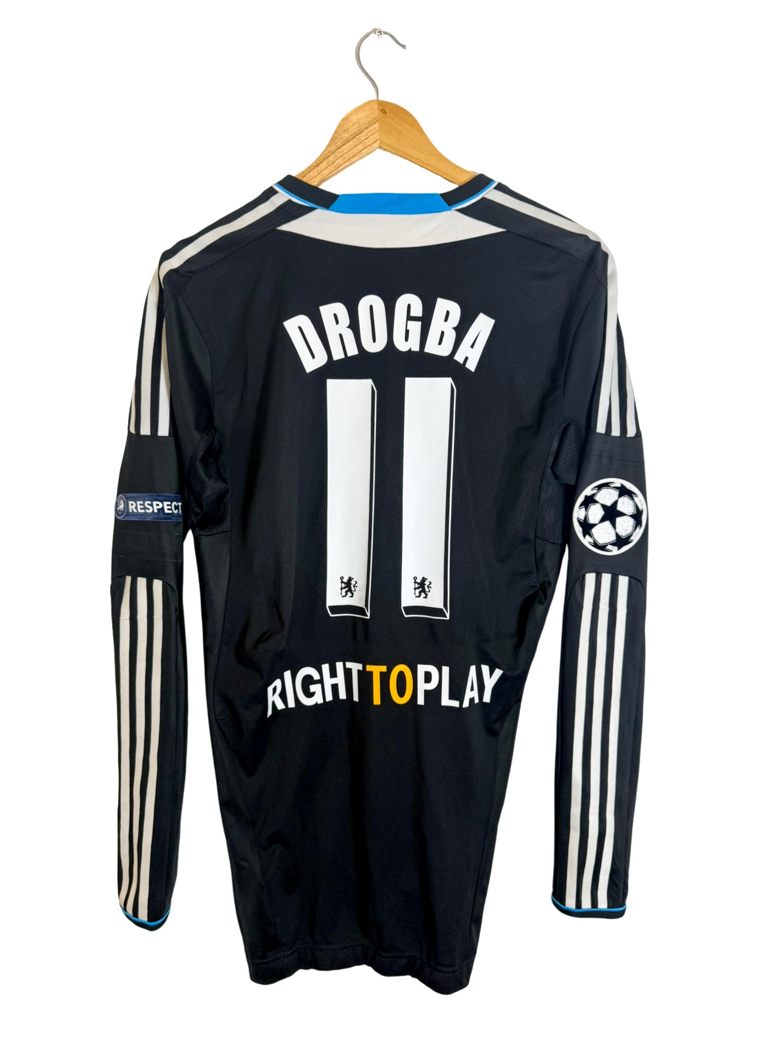 Chelsea FC Drogba 11 長袖ユニフォーム 2011/2012 - Chelsea away *Long Sleeves* *Player Issue* [#11 DROGBA