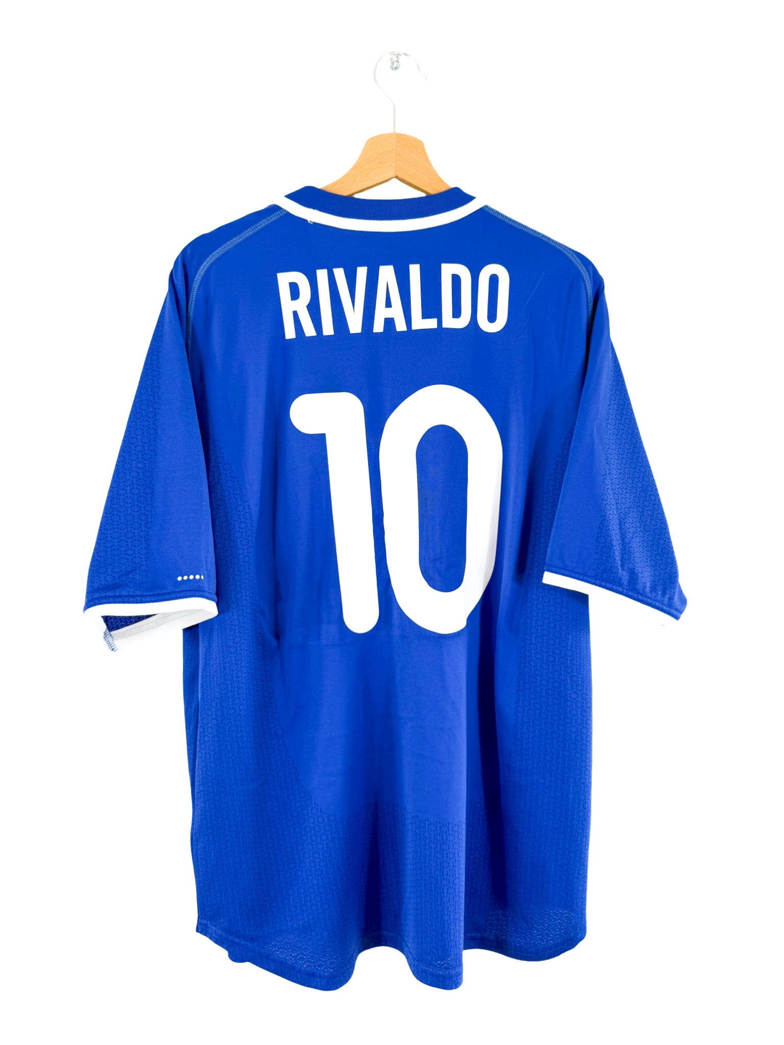 Nike RIVALDO 10 青シャツ L ブラジル代表アウェイユニフォーム 2000 - Brazil Away Jersey [#10 Rivaldo] - L – Vista football shop