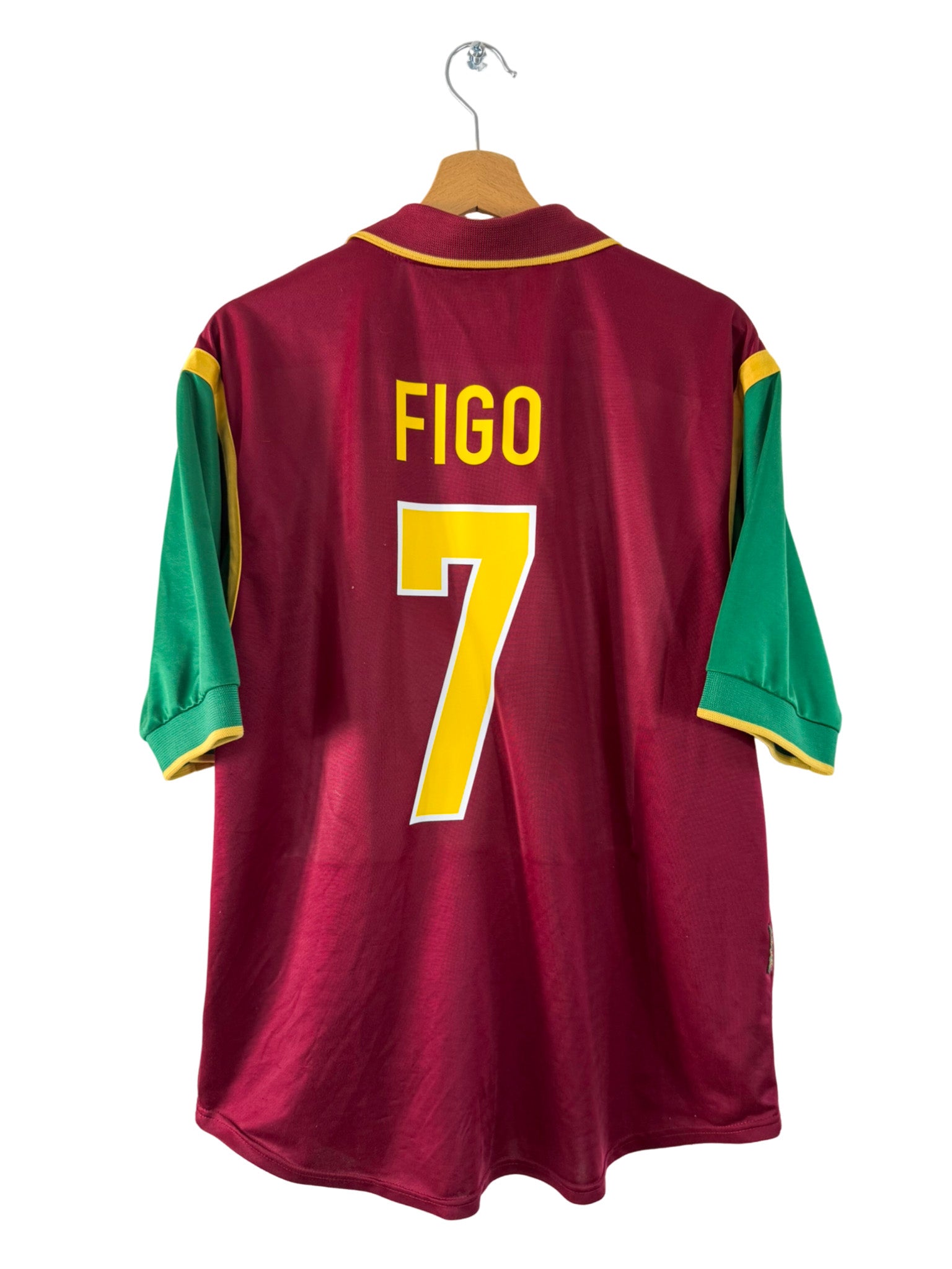 1998 - Portugal Home Shirt [#7 Figo] Nike - L