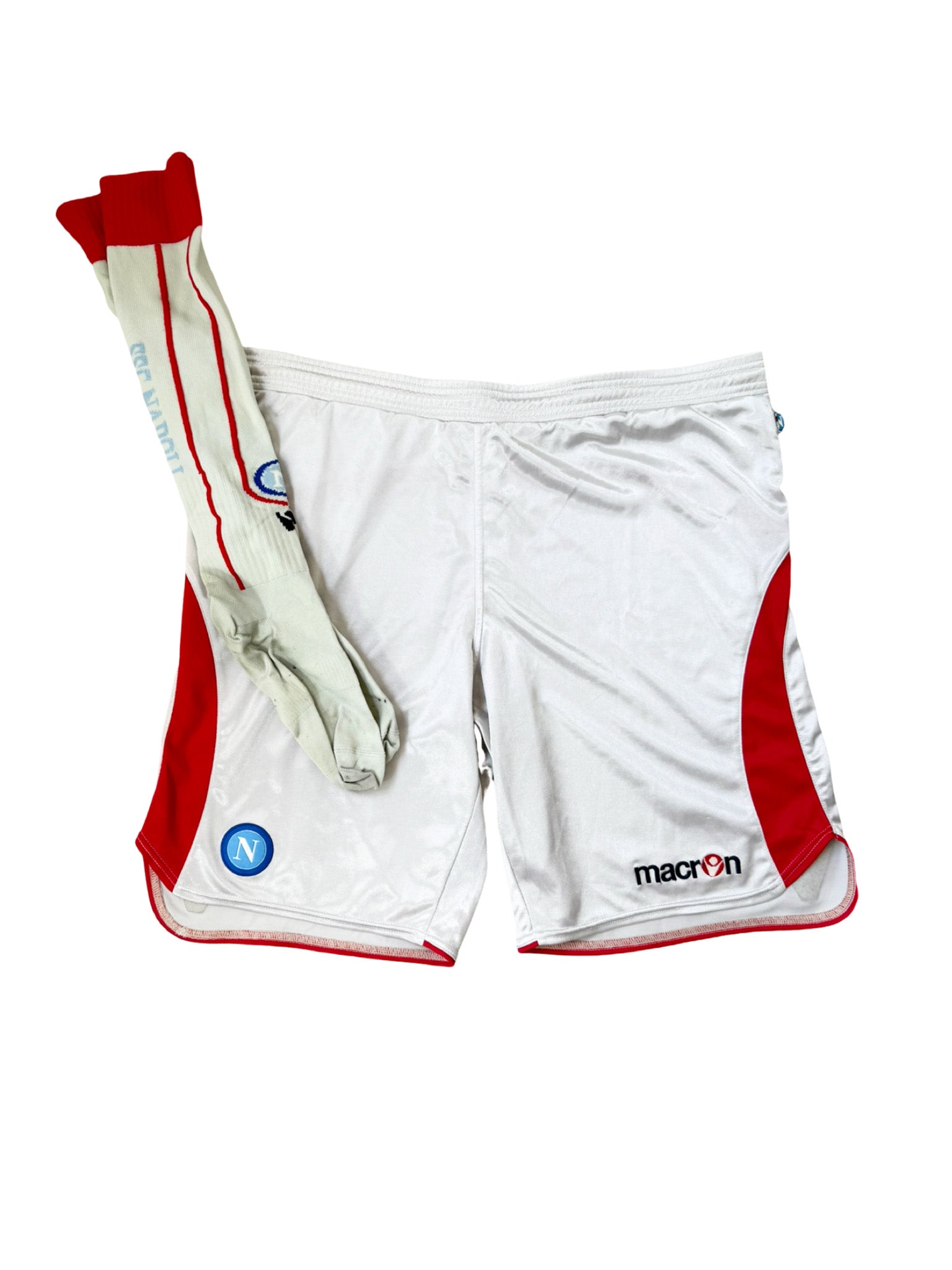2009/2010 – Naples Away Jerseys and Shorts #17 Hamsik Macron - M