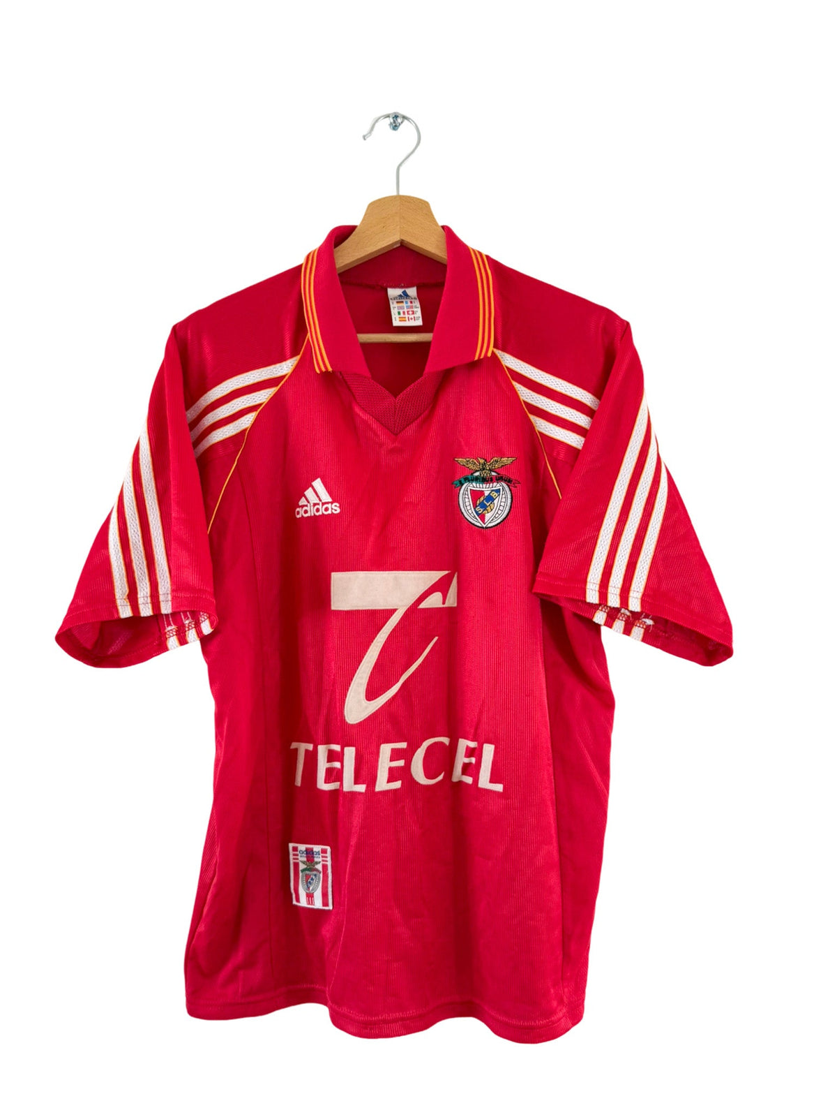Maillot Benfica vintage domicile 2000/2001 Adidas rouge