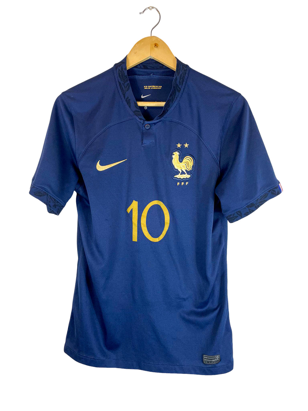 2022 – France home jersey [#10 Mbappé] – S