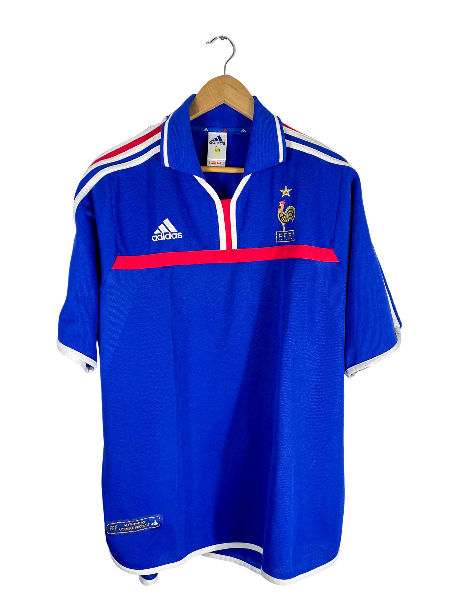 2000 – Maillot France domicile [#10 Zidane] Adidas – XL