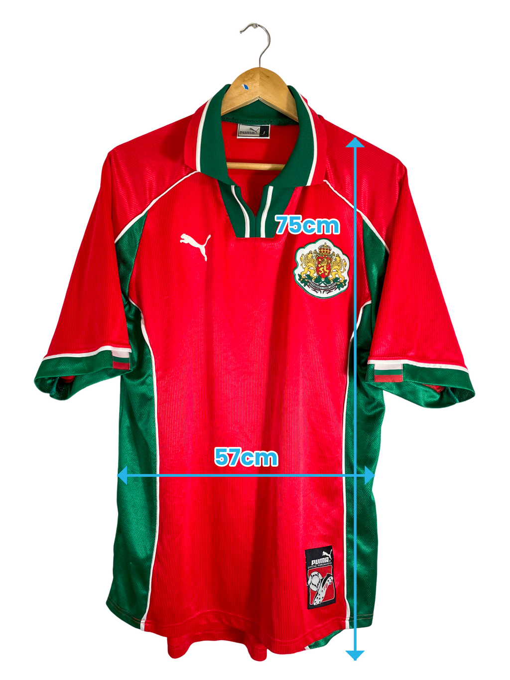 1998 – Camiseta de Bulgaria local – L