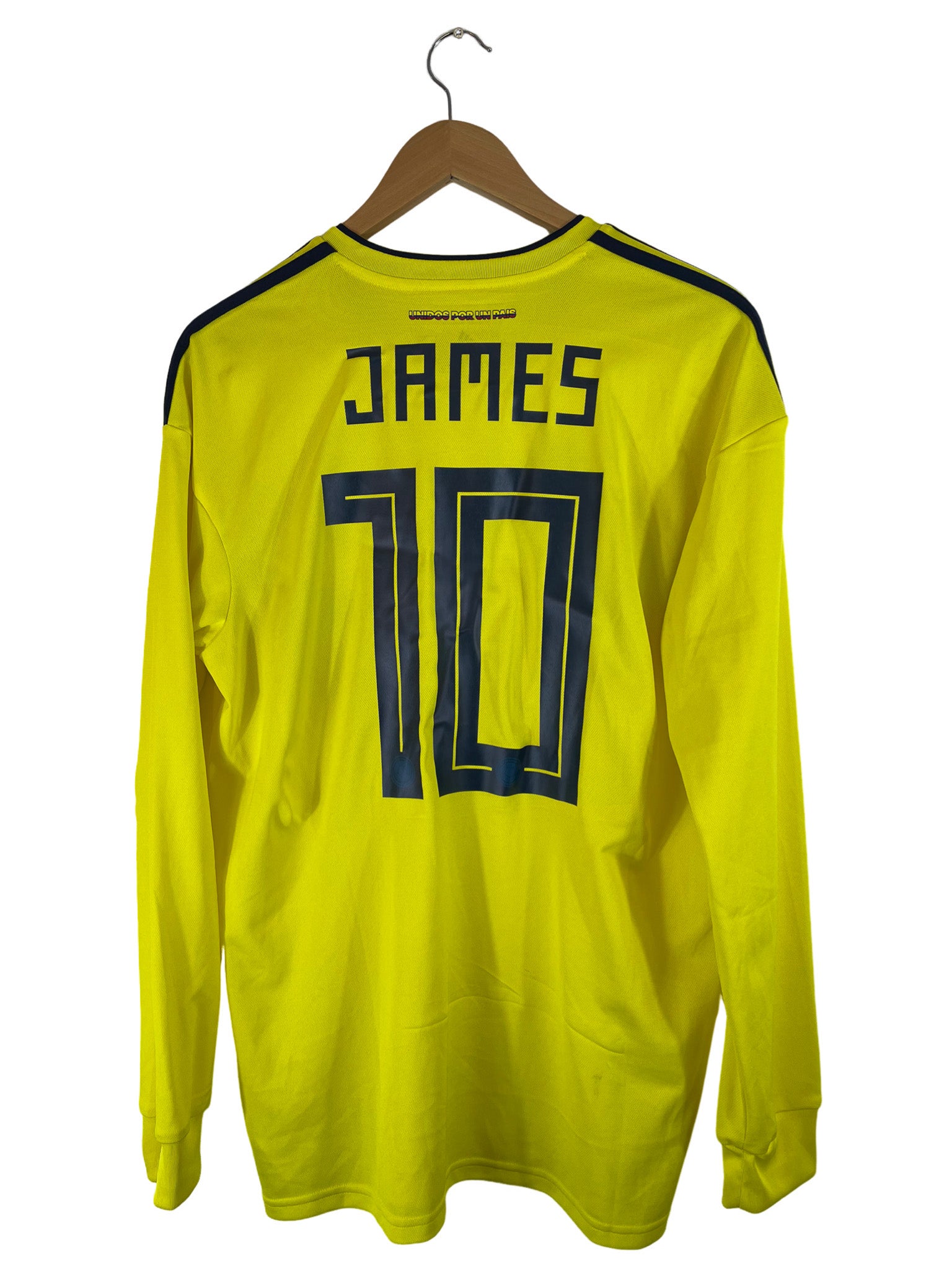 2018 - Maillot Colombie domicile [#10 James] Adidas *manches longues* - L