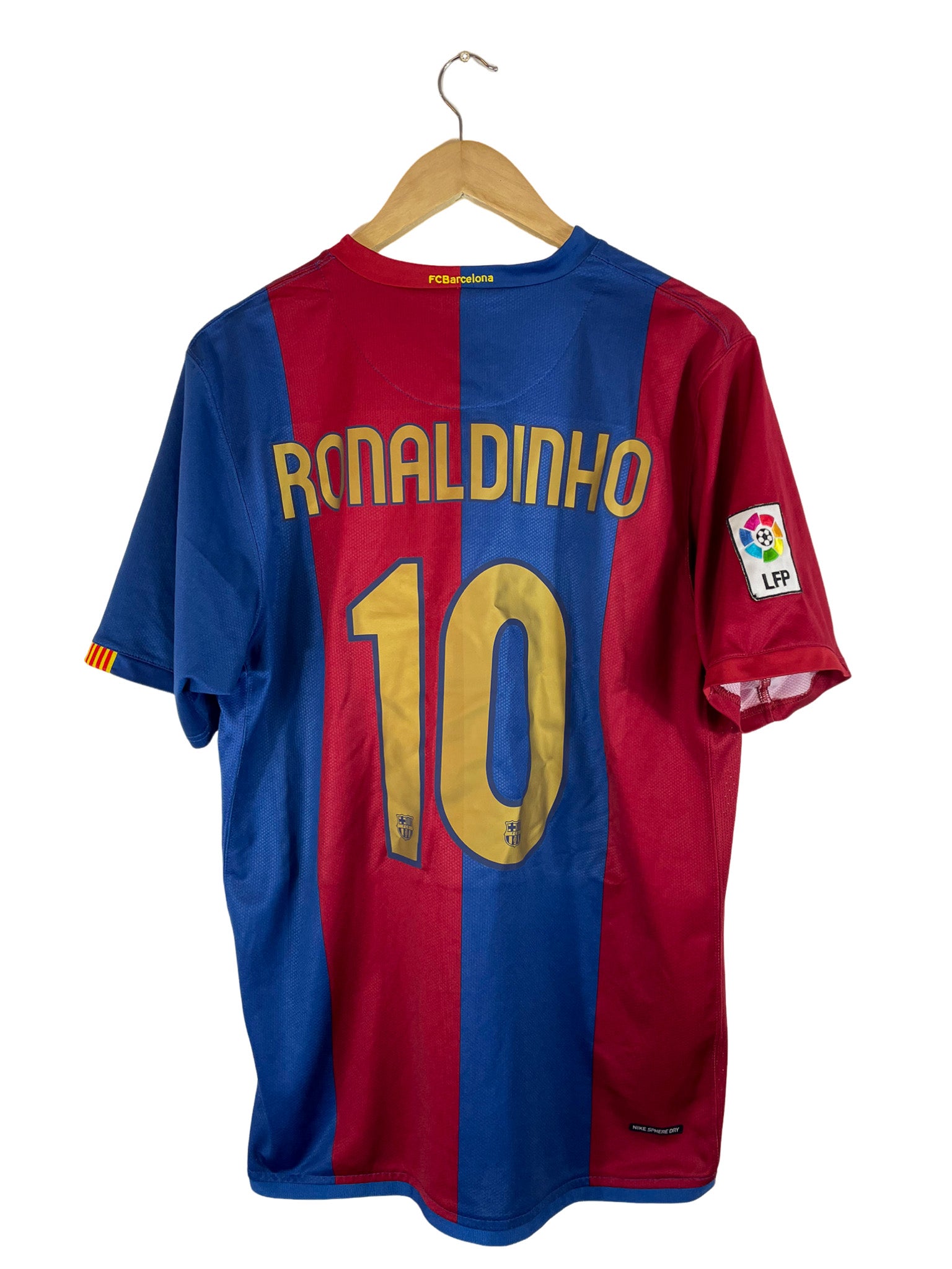 2007/2008 – Maillot FC Barcelona domicile [#10 Ronaldinho] Nike - L