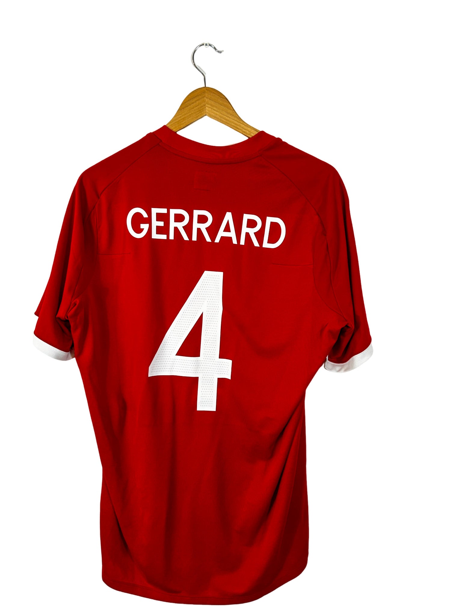 UMBRO ENGLAND 2008 AWAY `GERRARD`JERSEY RED - Soccer Plus UMBRO ENGLAND 2008 AWAY `GERRARD`JERSEY RED - Soccer Plus