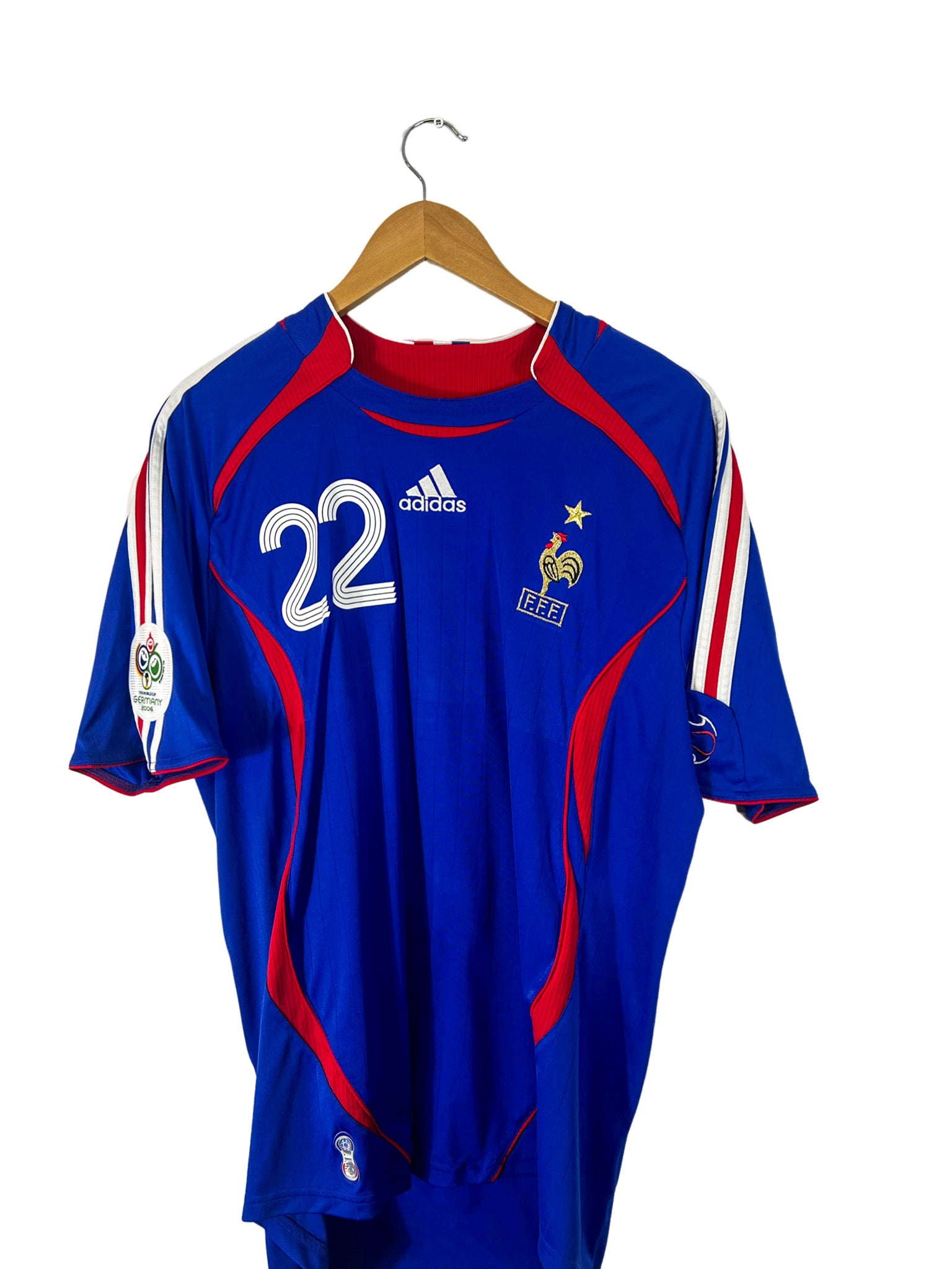 2006 – Maillot France domicile [#22 Ribéry] Adidas – L