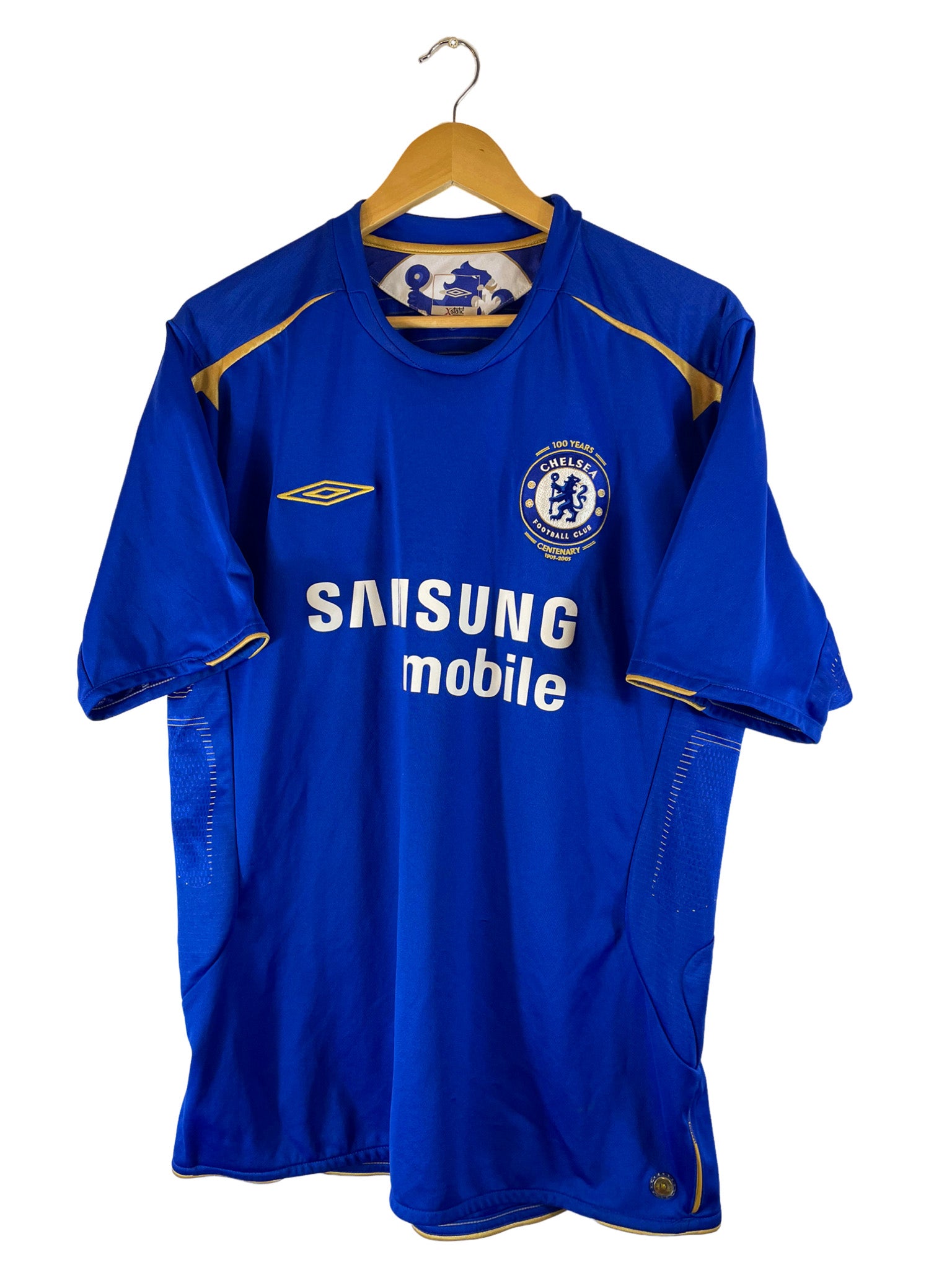 2005/2006 – Maillot Chelsea domicile centenaire [#3 Del Horno] Umbro - XL