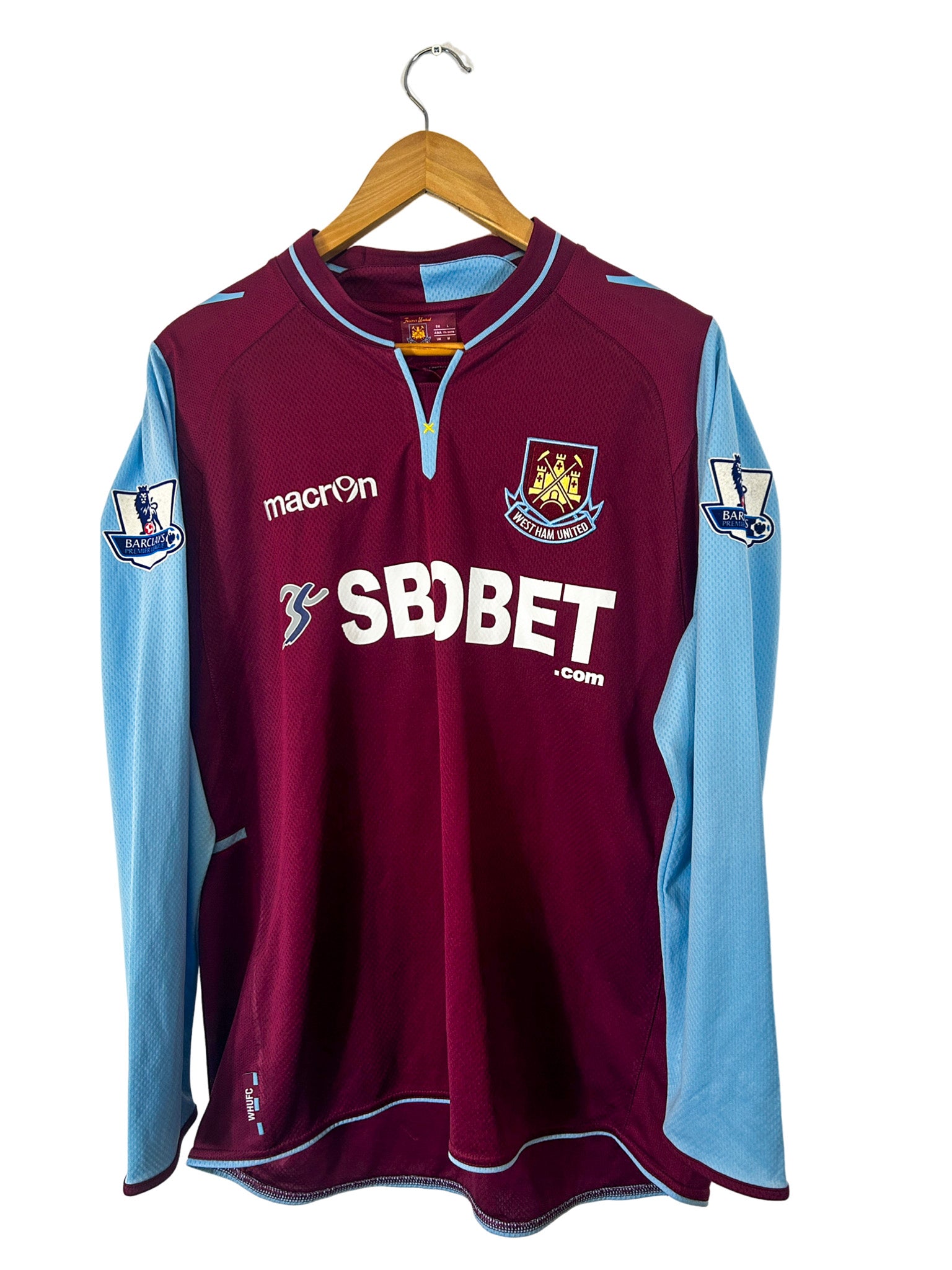 2012/2013 – Maillot West Ham domicile [#26 J. Cole] *Manches Longues* Macron – L