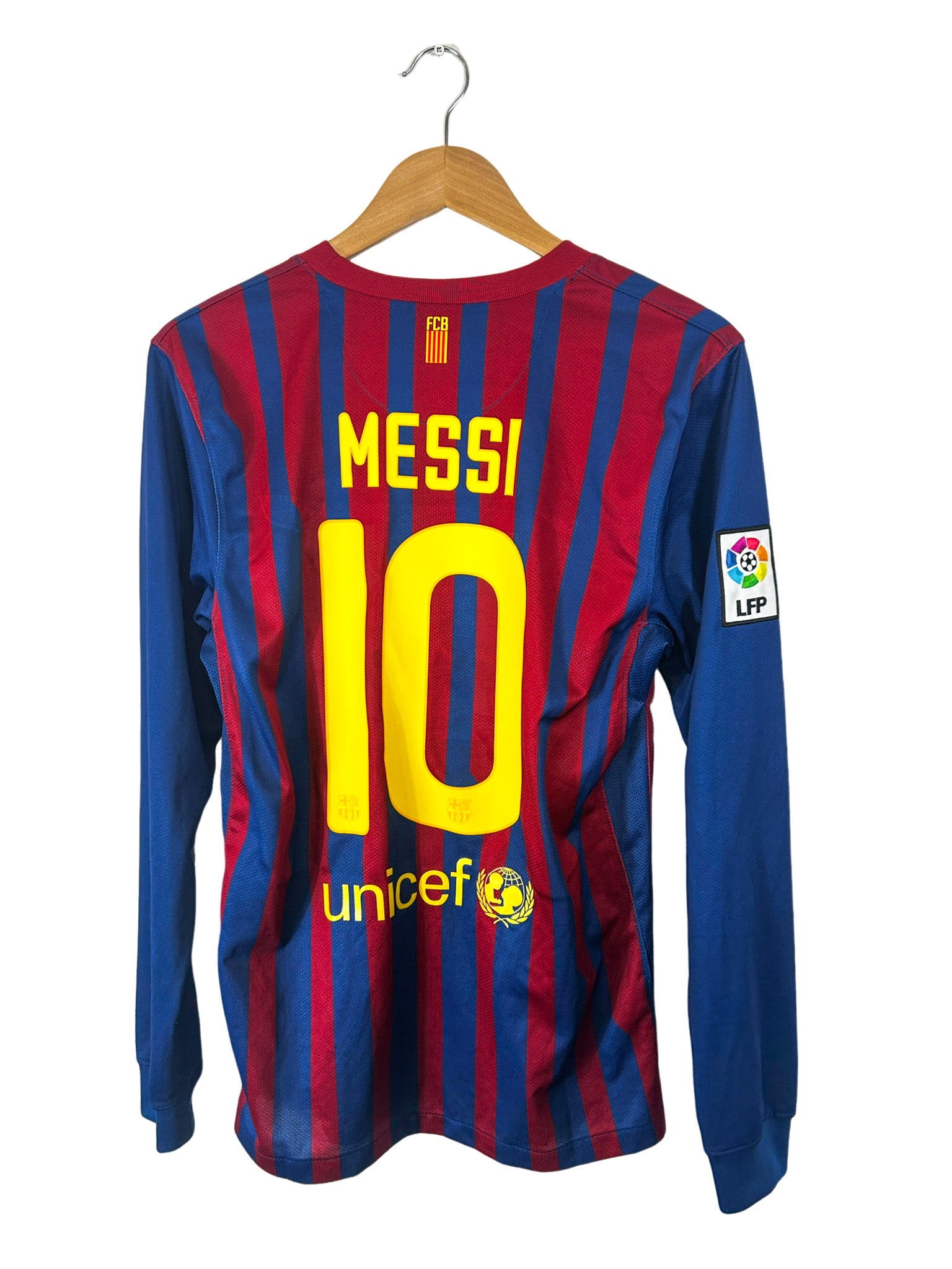 2011/2012 – Maillot FC Barcelone domicile [#10 Messi] *Manches Longues* Nike - S