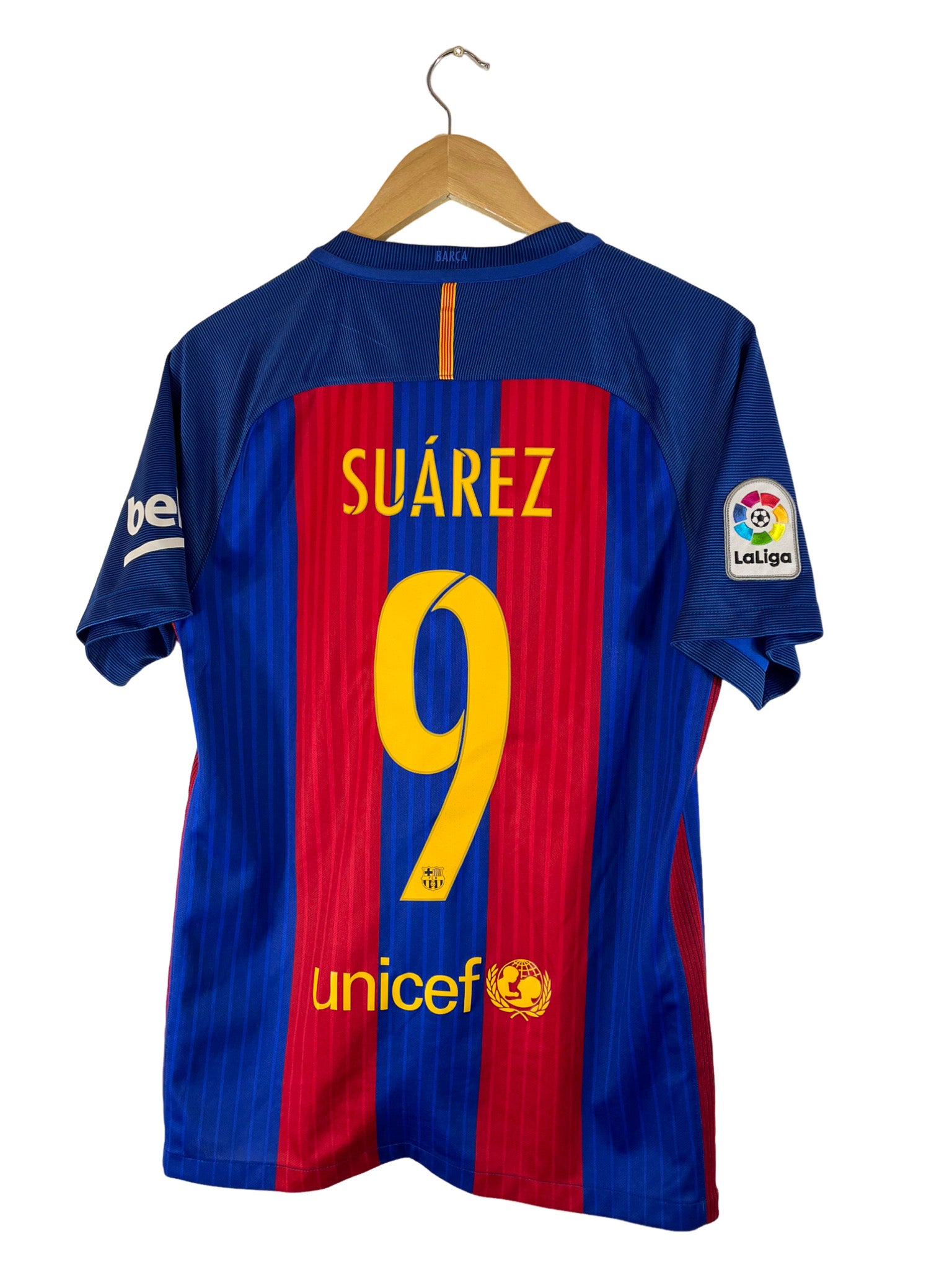 2016/2017 – Maillot FC Barcelona domicile [#9 Suárez] Nike - S