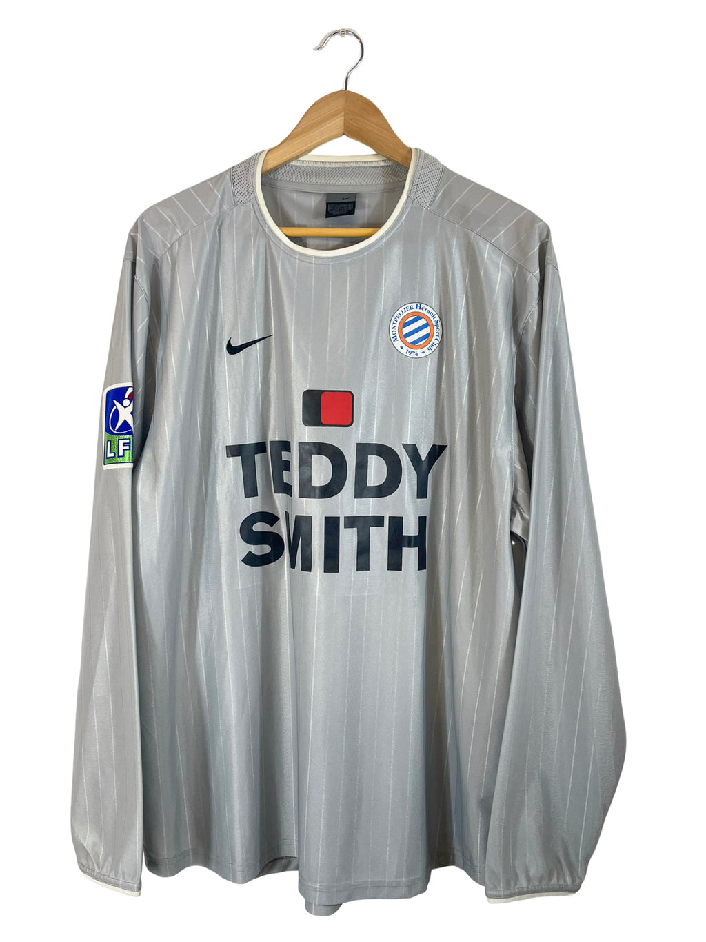 2002/2003 - Tercera camiseta del Montpellier [#15 ASSOUMANI] Nike *Manga larga* *Problema del partido* - Talla XL