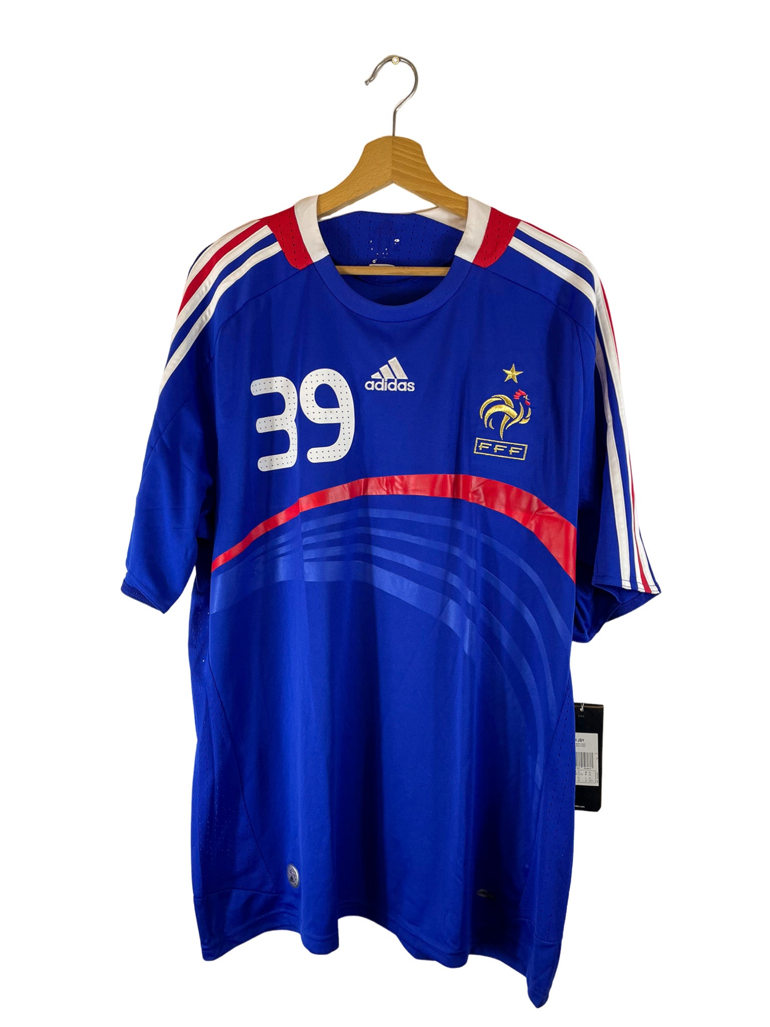 2008 – Maillot France domicile [#39 Anelka] Adidas – XL