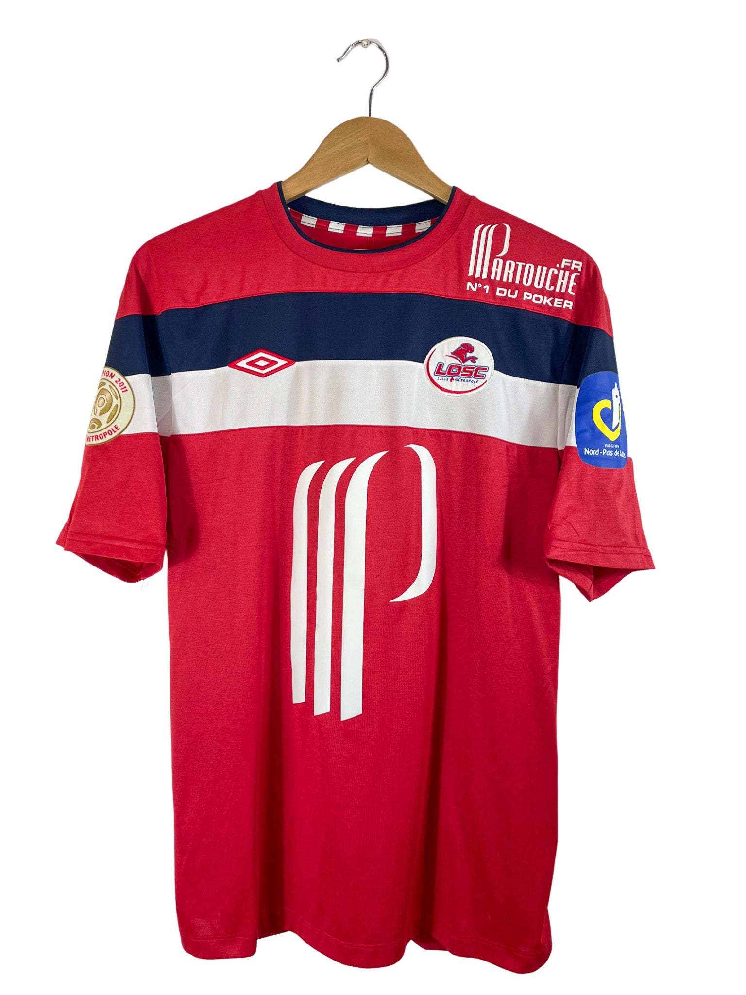 2011/2012 – Maillot Lille OSC domicile [#9 De Melo] *Match Issue* – L