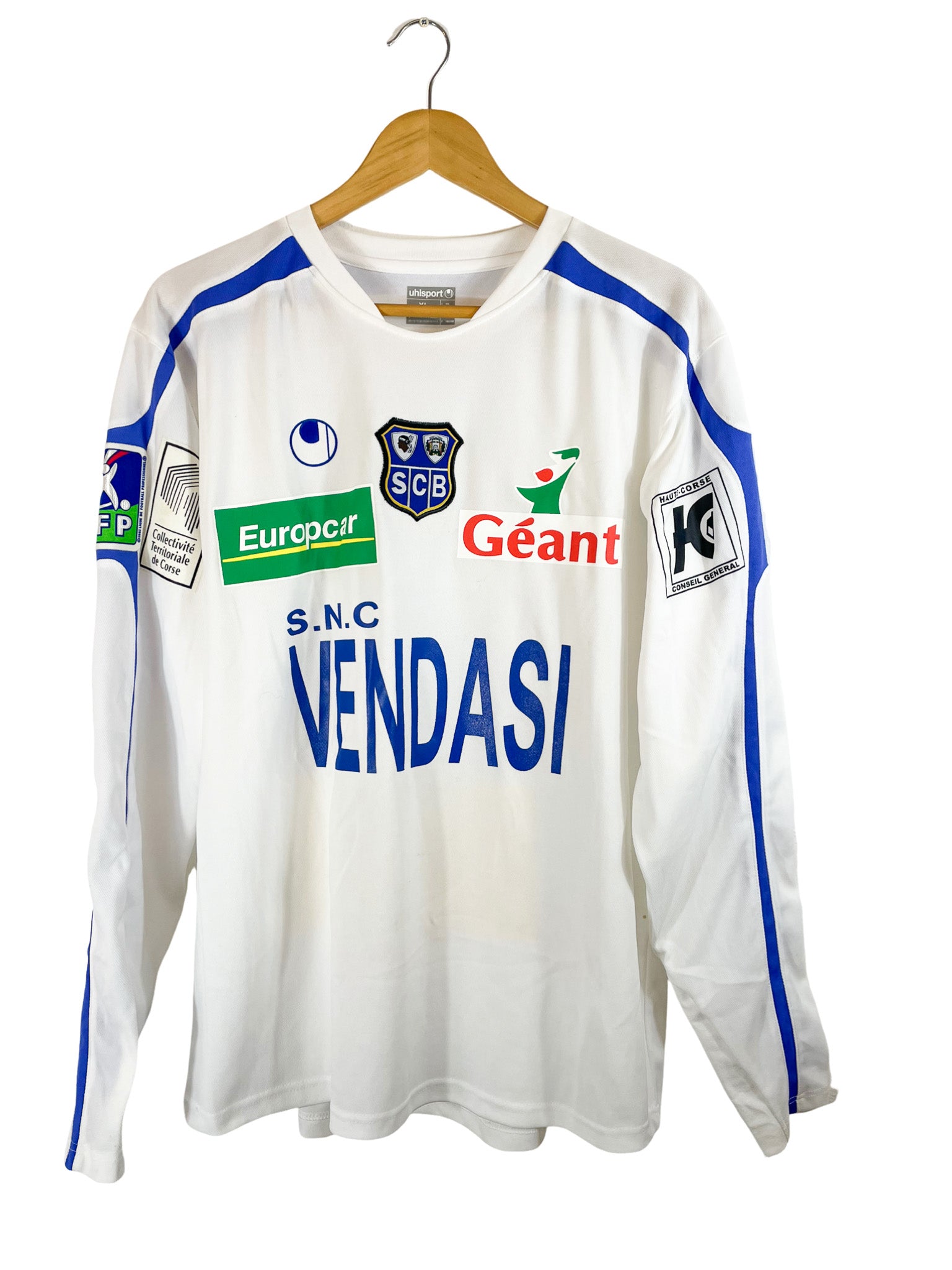 2006/2007 – Maillot SC Bastia domicile [#15 Jarjat] *Match Issue* – L