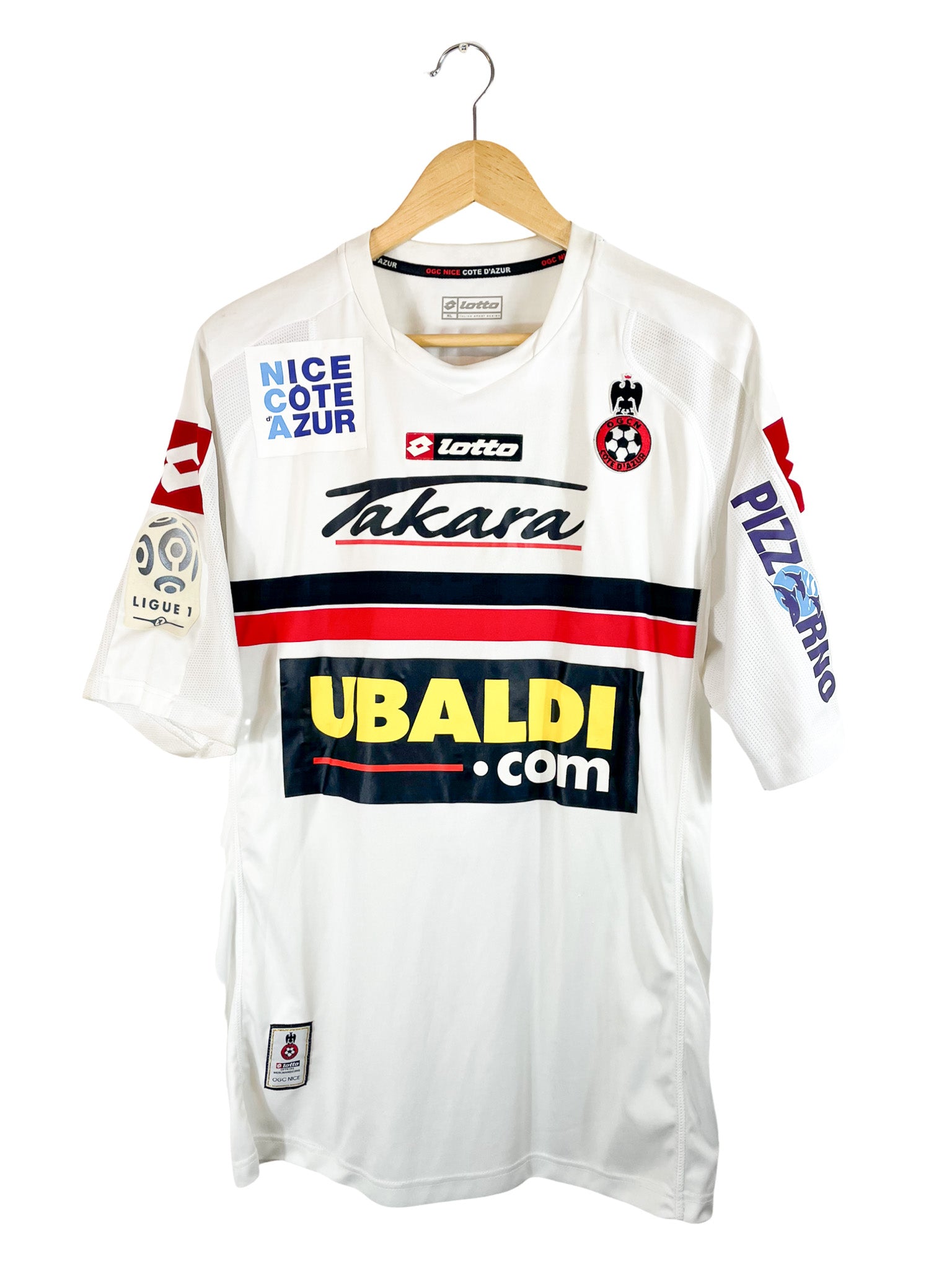 2008/2009 – Maillot OGC Nice extérieur [#6 Echoufani] Match Issue (Signé) – XL