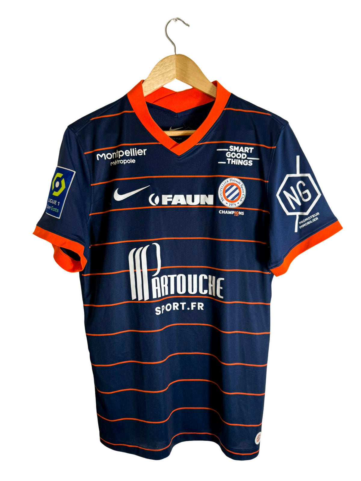 2021/2022 – Maillot Montpellier HSC domicile *Dédicacé* [#22 CABELLA] – L
