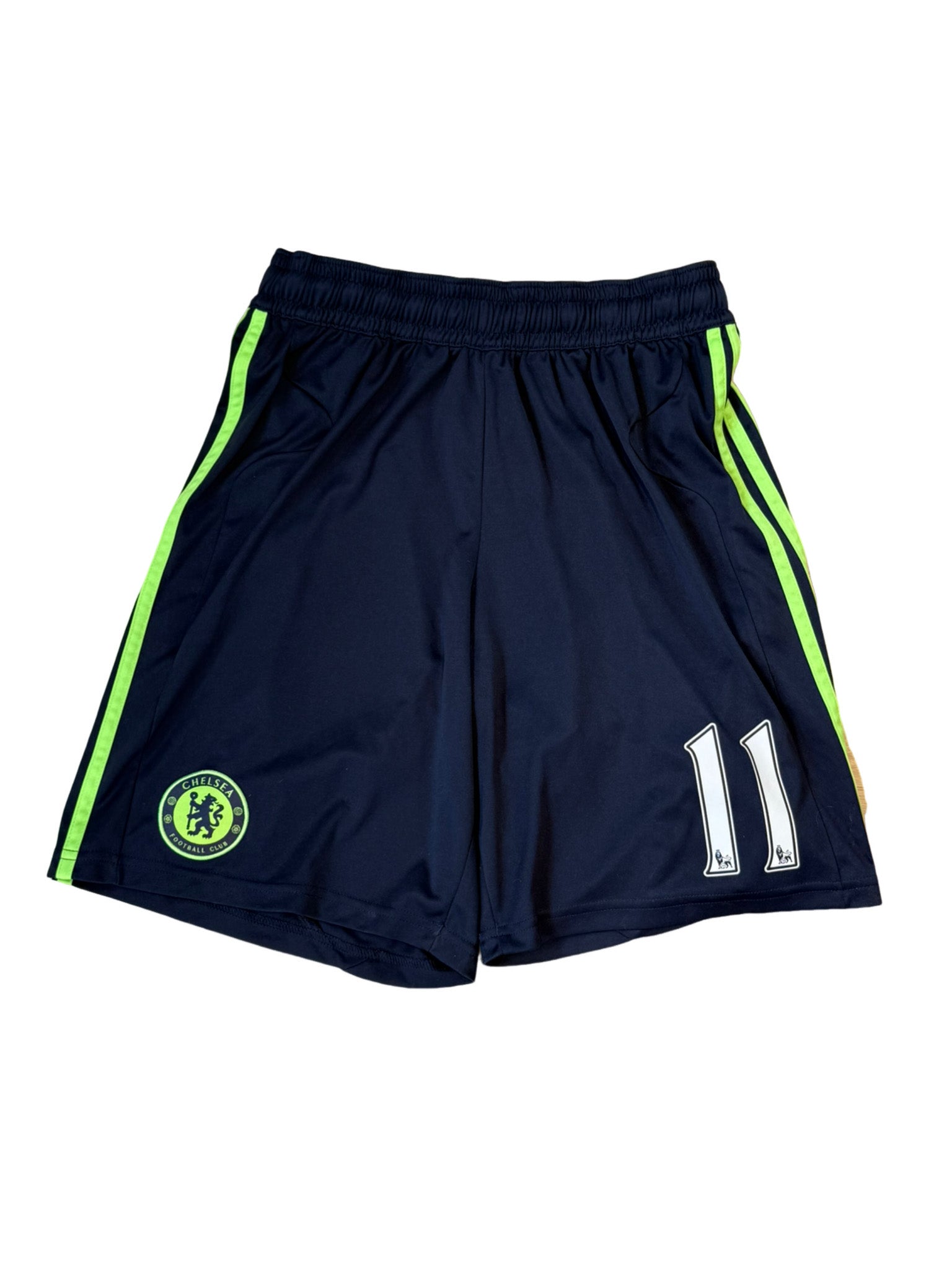 2010/2011 – Chelsea third kit shirt and shorts [#11 Drogba] *Long Sleeves* - M