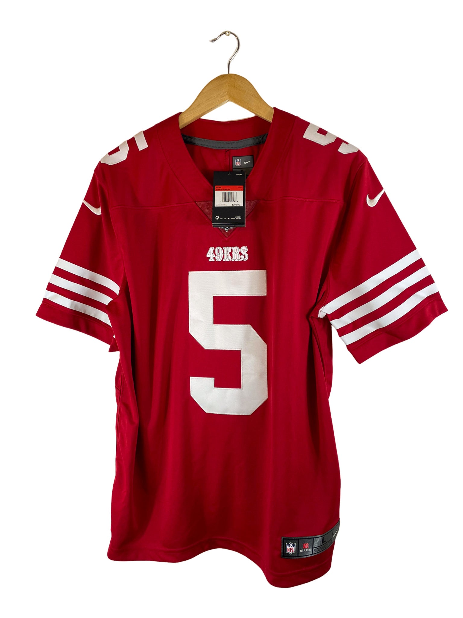 2021/2023 – Maillot San Francisco 49ers domicile [#5 Lance] Nike – L