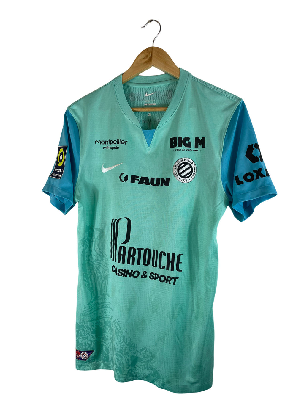 2023/2024 – Maillot Montpellier HSC extérieur [#36 Hefti] *match issue* – M (match vs Brest, J18)