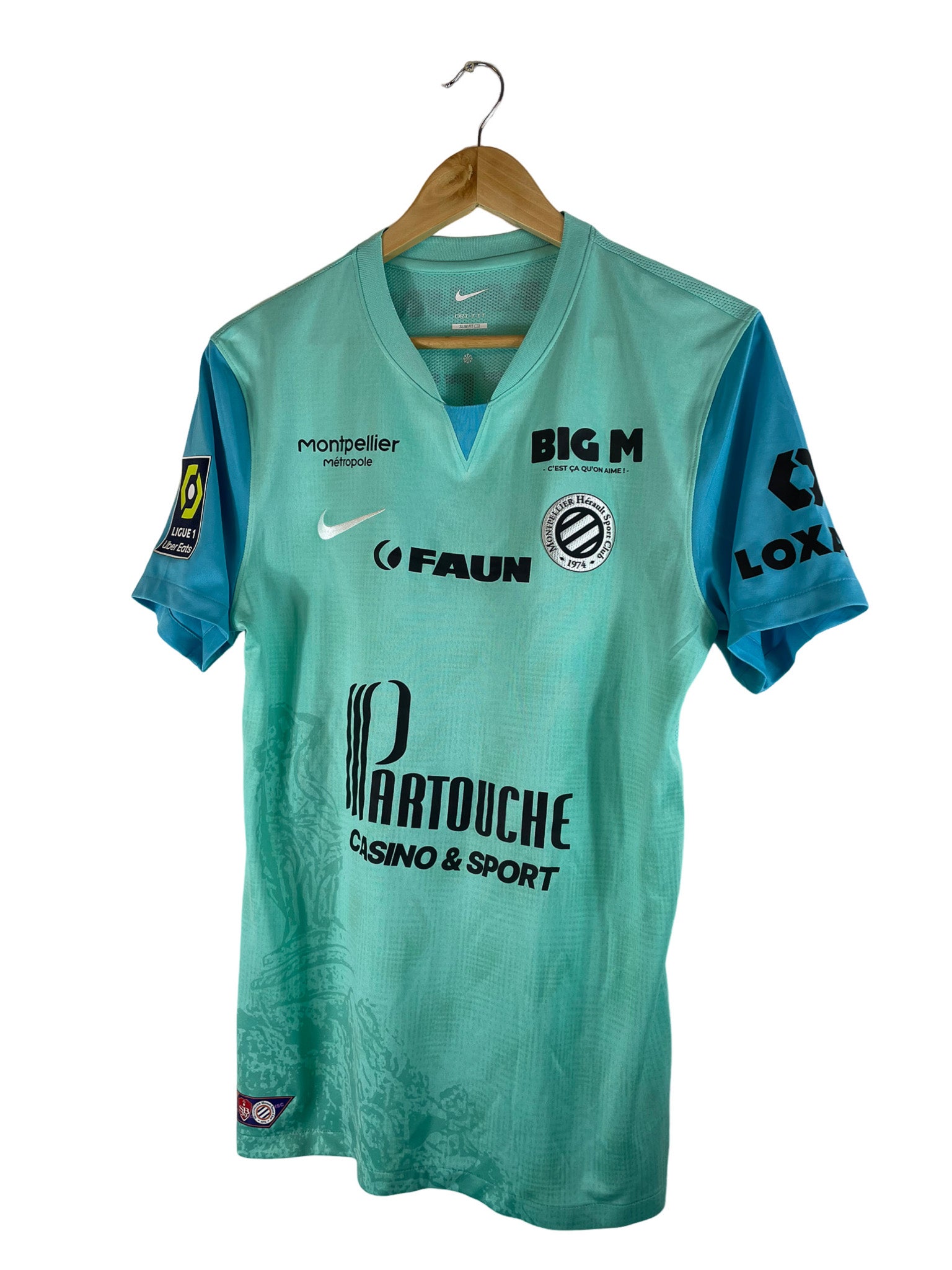 2023/2024 – Maillot Montpellier HSC extérieur [#36 Hefti] *match issue* – M (match vs Brest, J18)