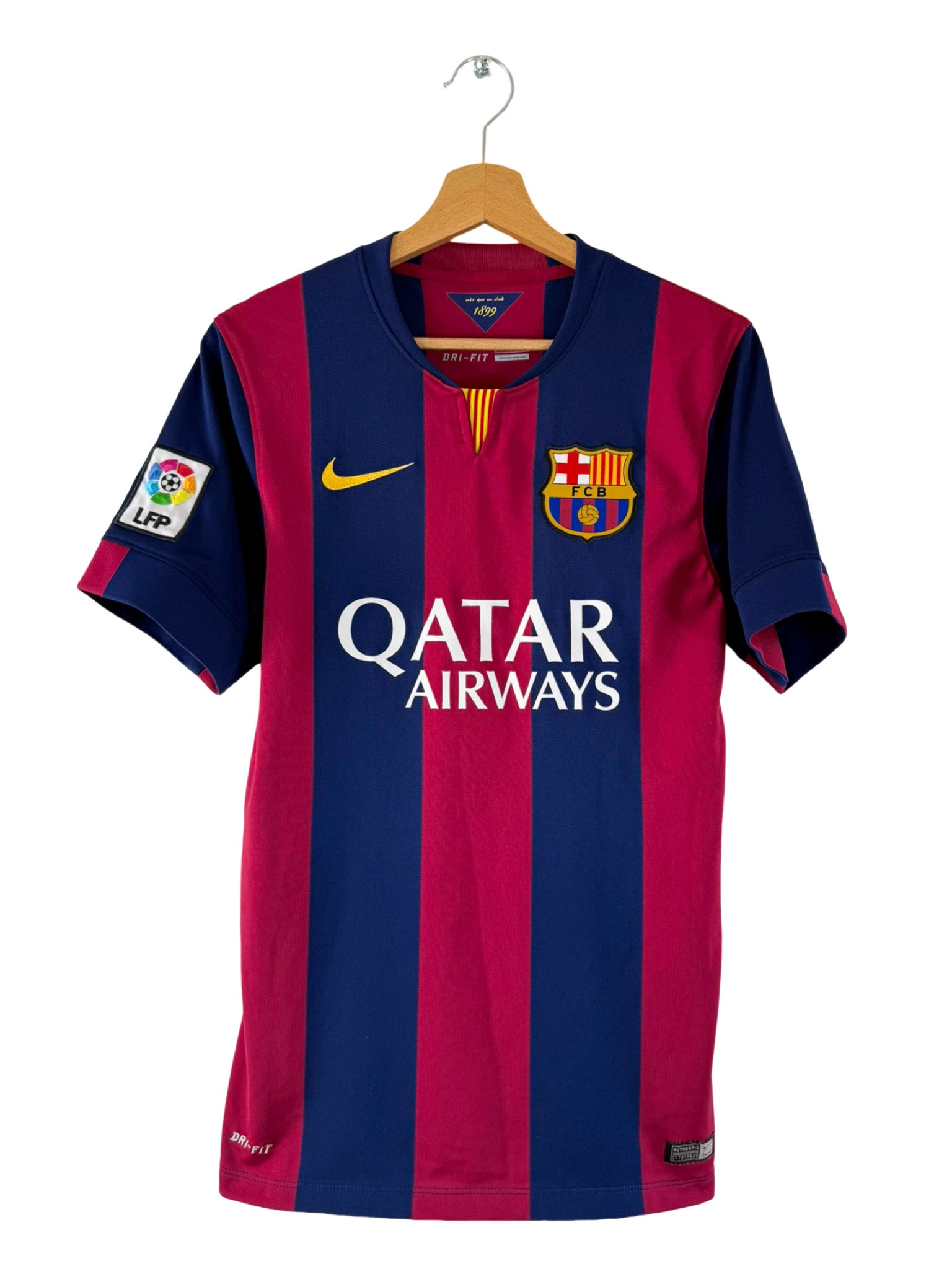 2014/2015 – Camiseta y pantalón corto local del FC Barcelona [#9 Suárez] Nike - Talla S