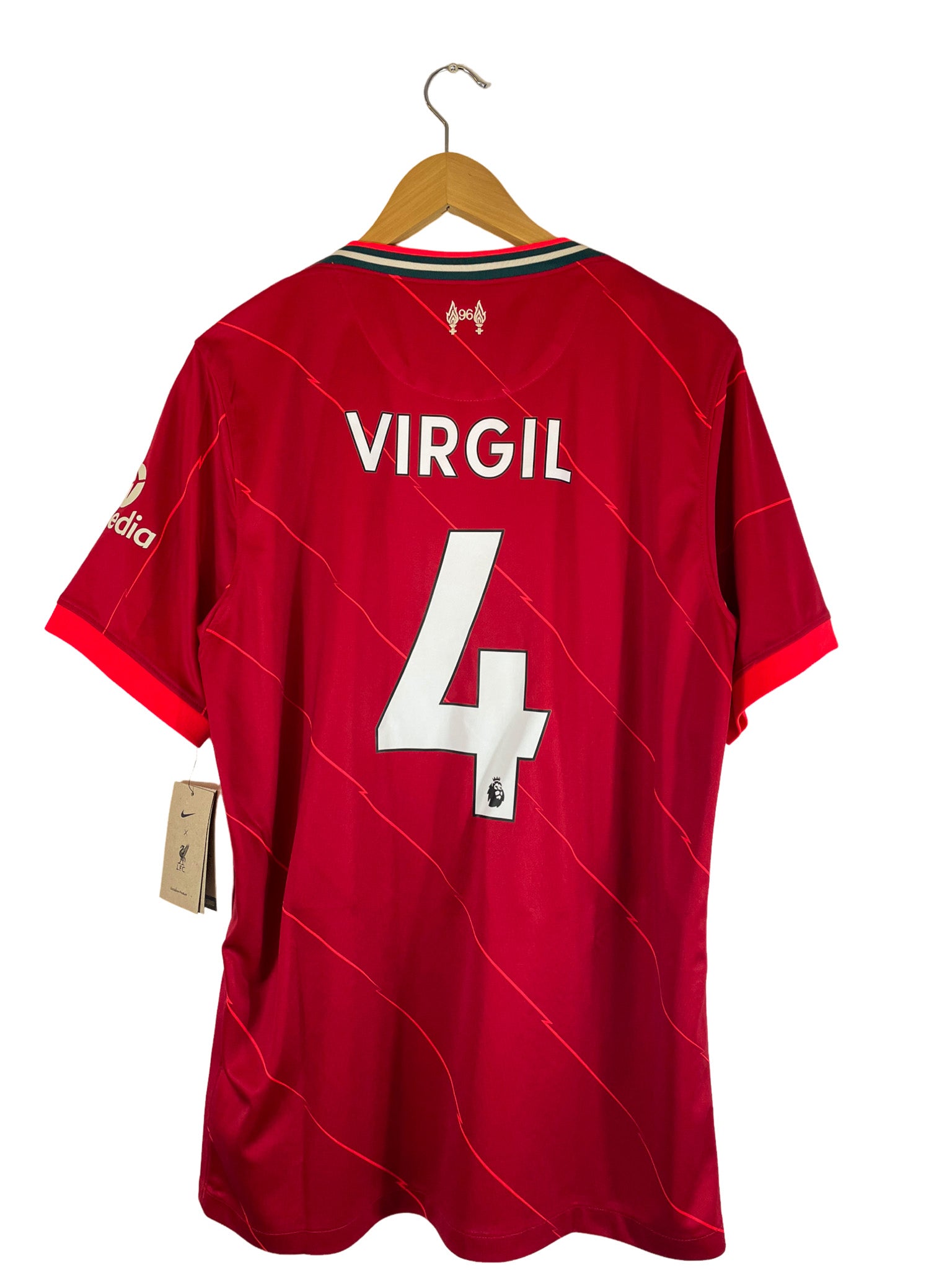 2021/2022 – Maillot Liverpool domicile [#4 Virgil van Dijk]*Neuf avec étiquette*Nike - L
