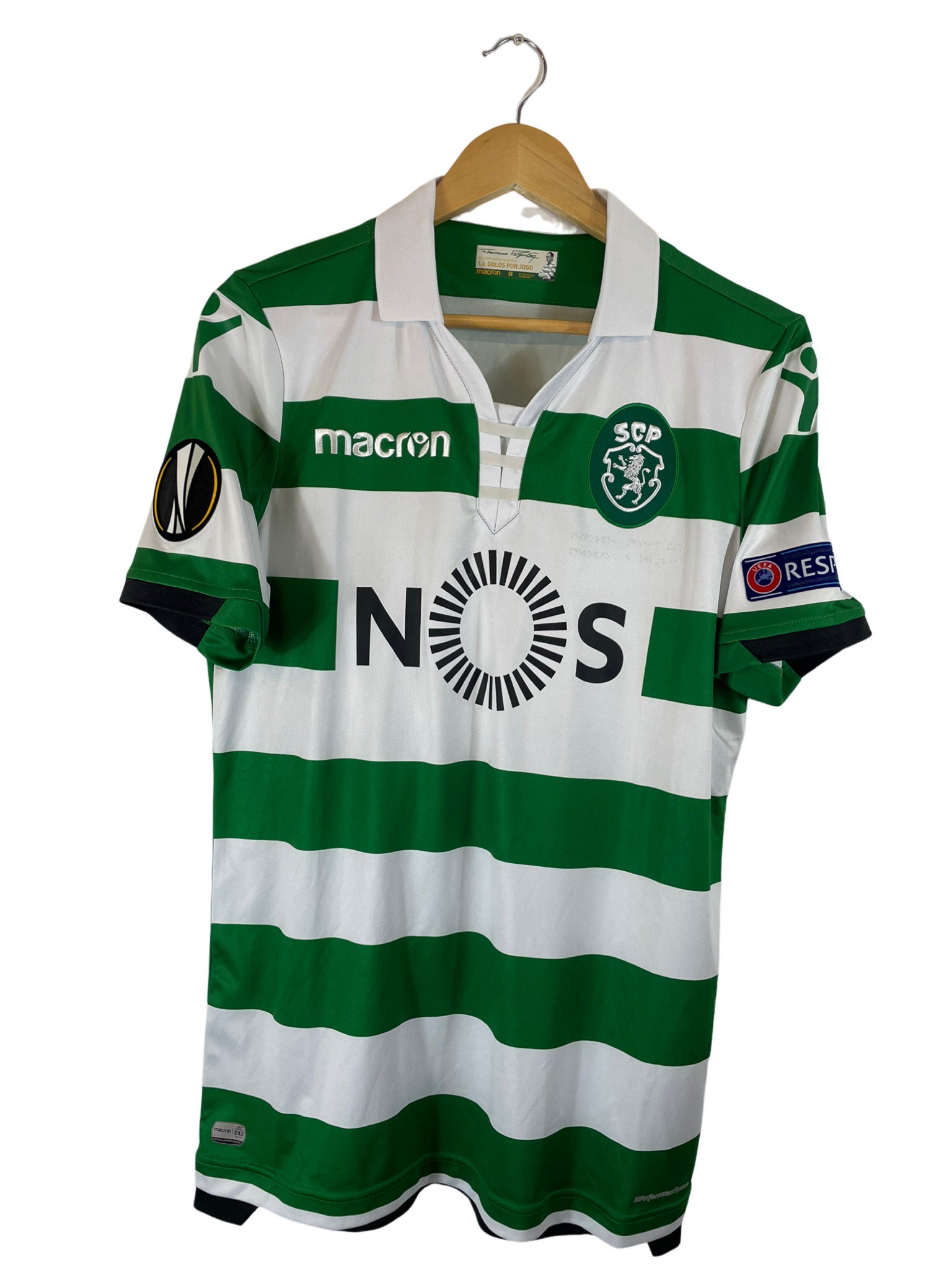 2018/2019 – Maillot Sporting Portugal domicile [#55 Tobias F.] Macron - M