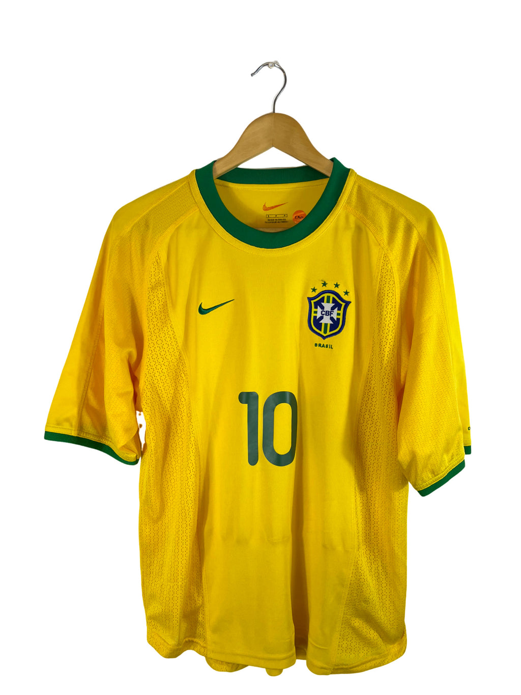2006 - Camiseta local de Brasil [#10 Ronaldinho] Nike - Talla L