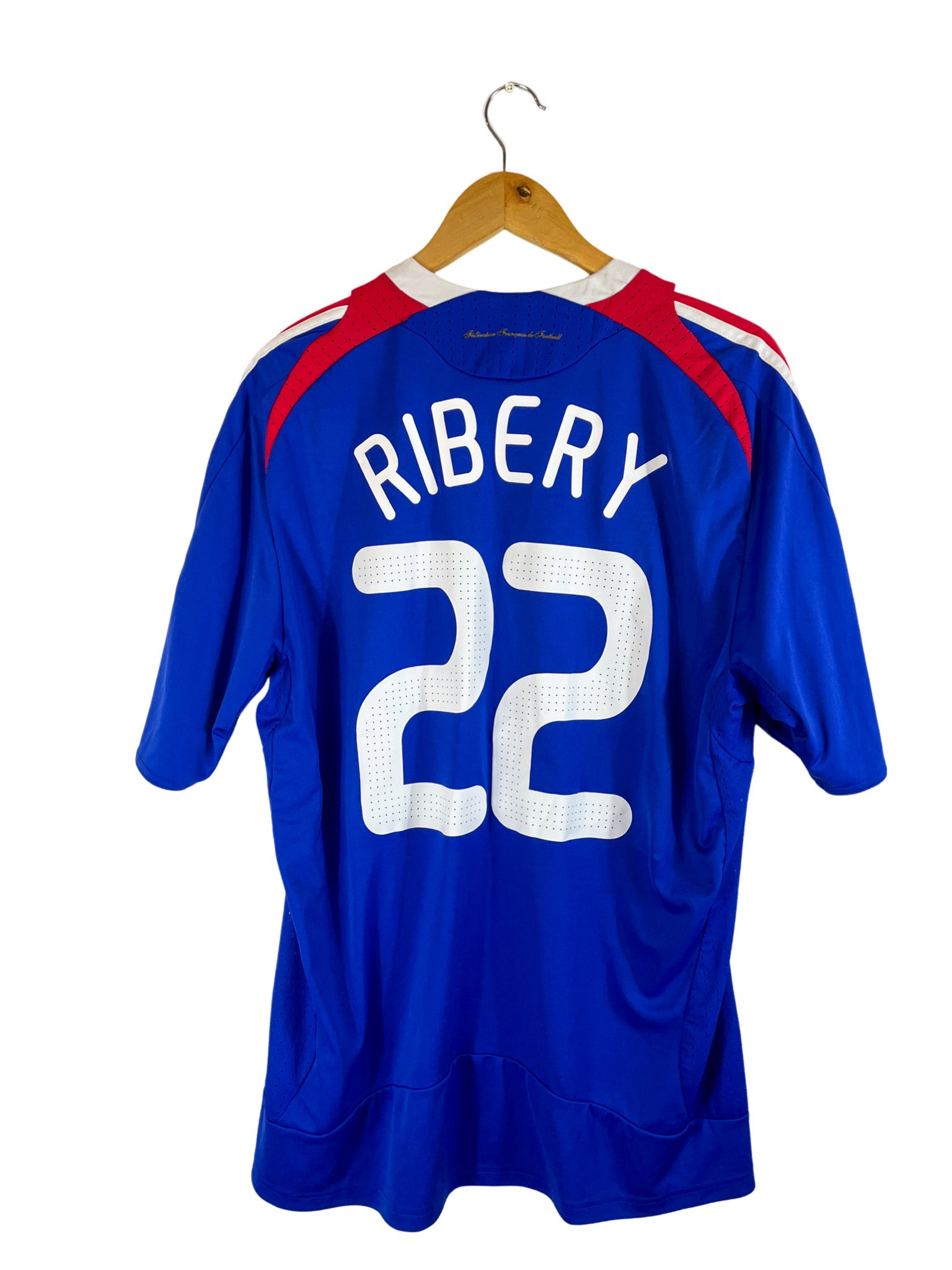 2008 – Maillot France domicile [#22 Ribéry] Adidas – XL