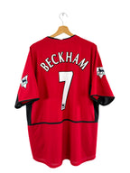 2002/2003 - Camiseta local del Manchester United [#7 Beckham] - XL