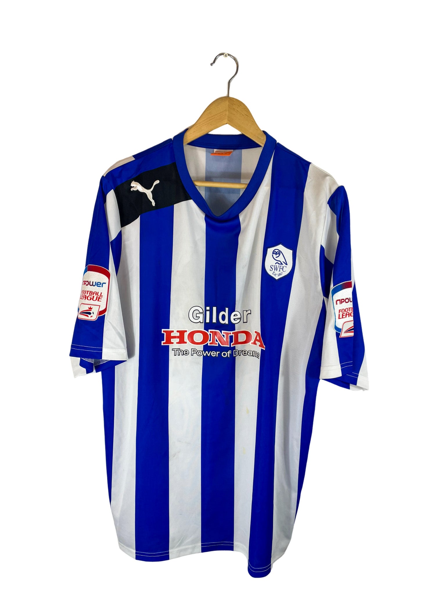 2011/2012 – Sheffield Wednesday domicile [#3 R. Johnson] *Match Issue* Puma – XXL