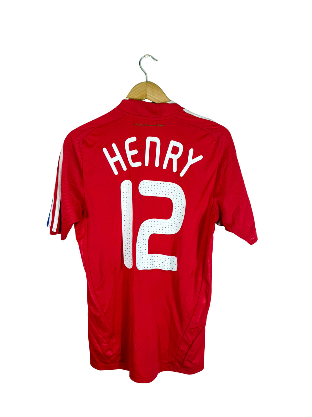 2008 - France Home Jersey [#12 Henry] Adidas - XL