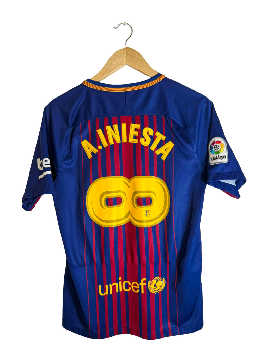 2017/2018 – Maillot FC Barcelone domicile [#8 A. INIESTA] – S