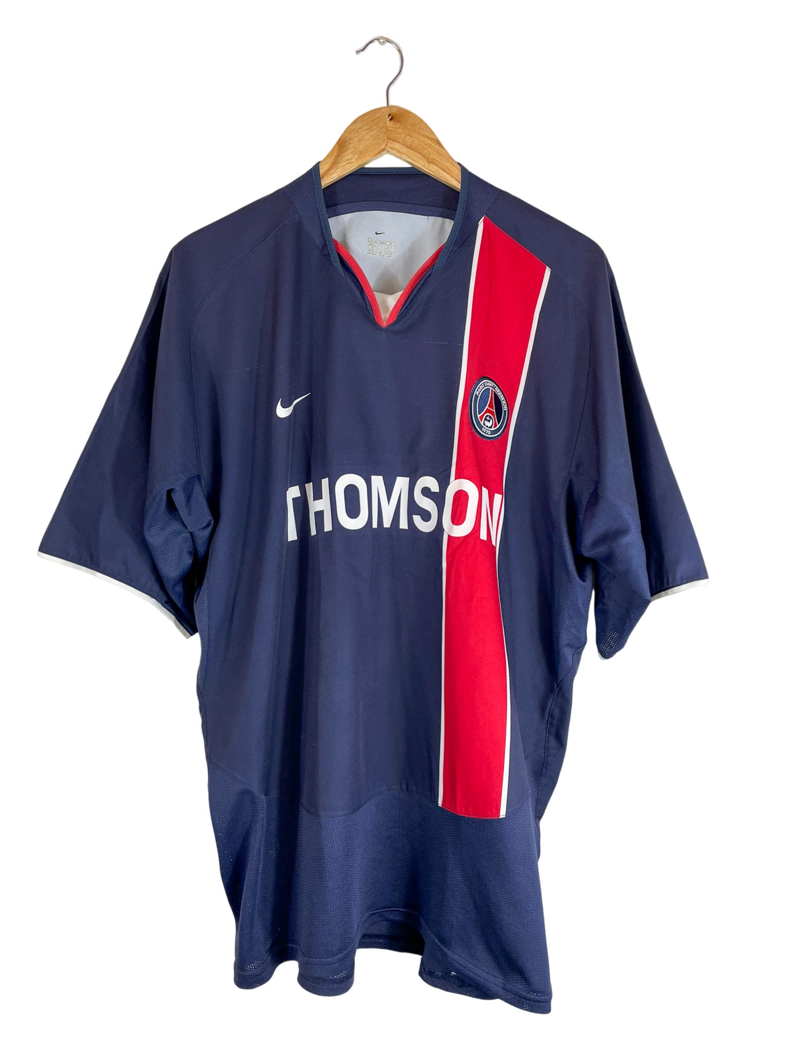 2003/2004 - Camiseta local del PSG [#10 Ronaldinho] Nike - Talla XXL