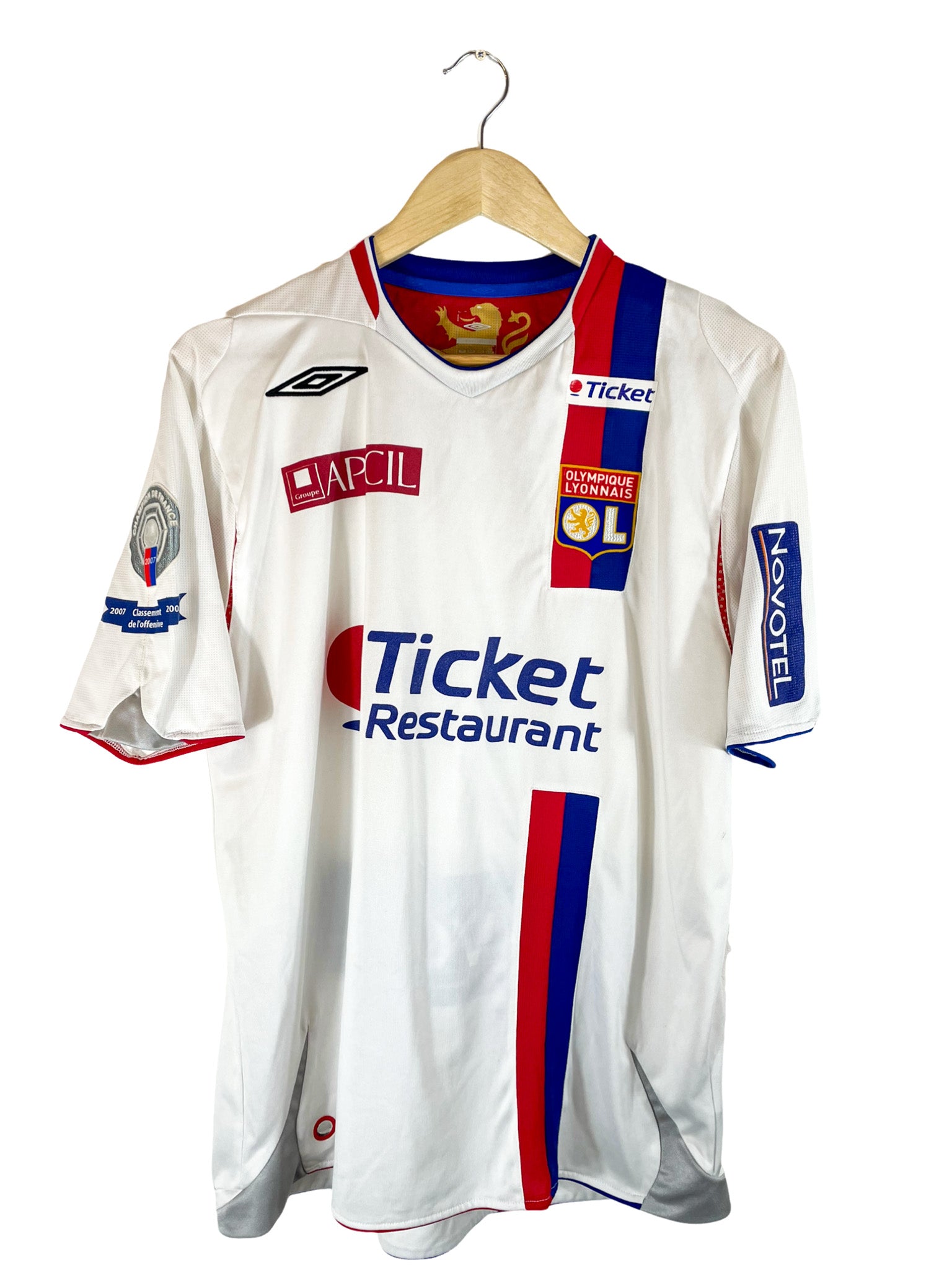 2007/2008 – Maillot Olympique Lyonnais domicile [#10 Benzema] *Match Issue* - XL