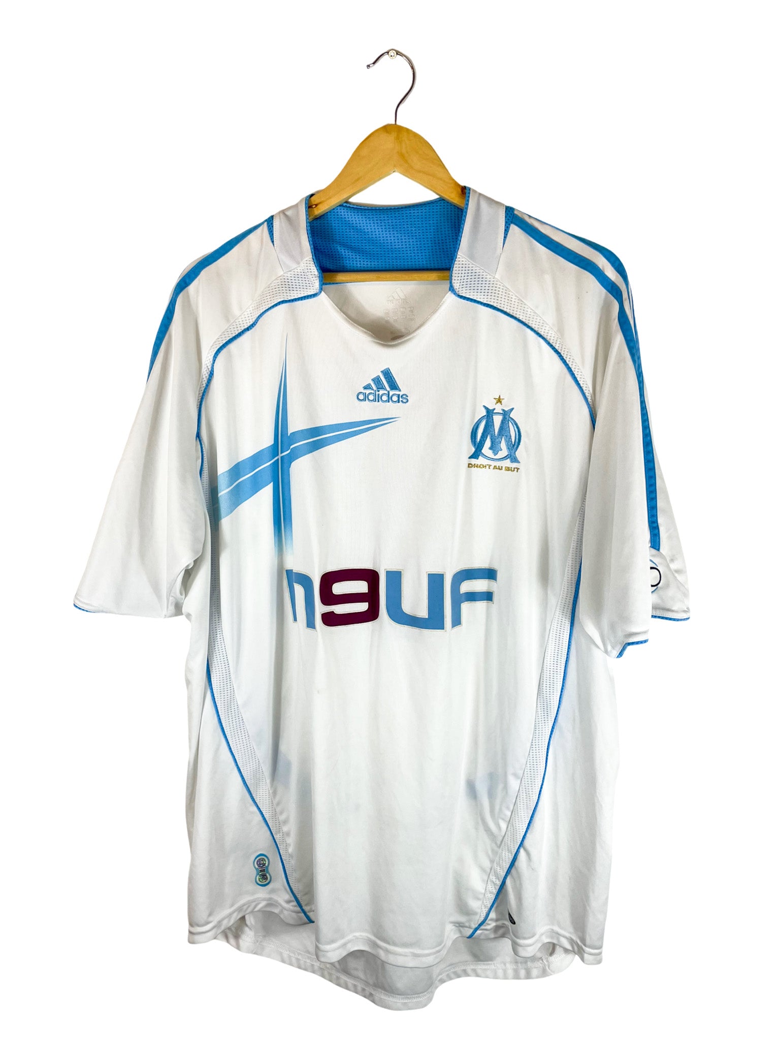 2006/2007 – Maillot Olympique de Marseille domicile [#9 Cissé] Adidas – 2XL